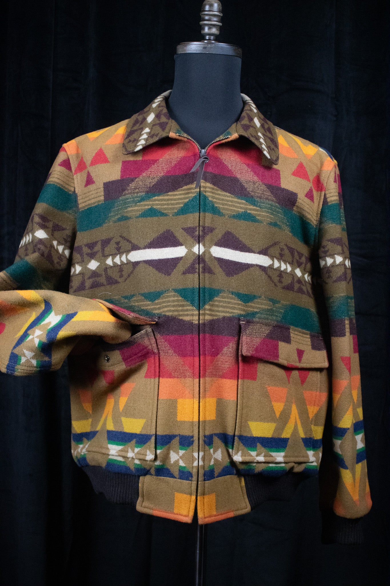 Pendleton Colton Coat Alto Mesa Brown Southwestern Wool Jacket New
