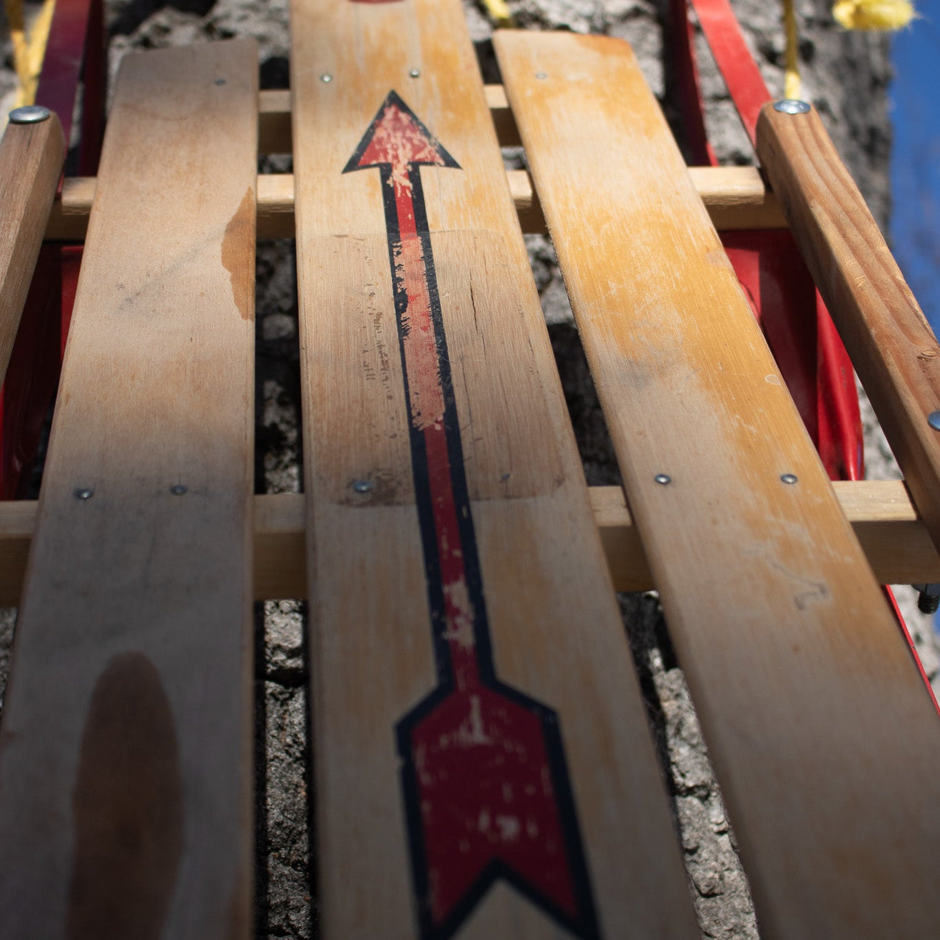 Flexible Flyer with Metal Runner Sled