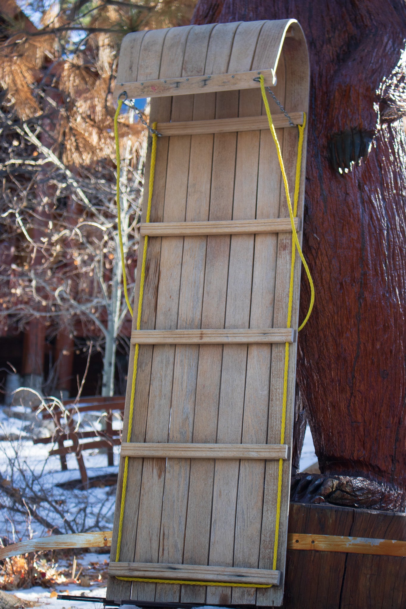 Wooden Antique Toboggan