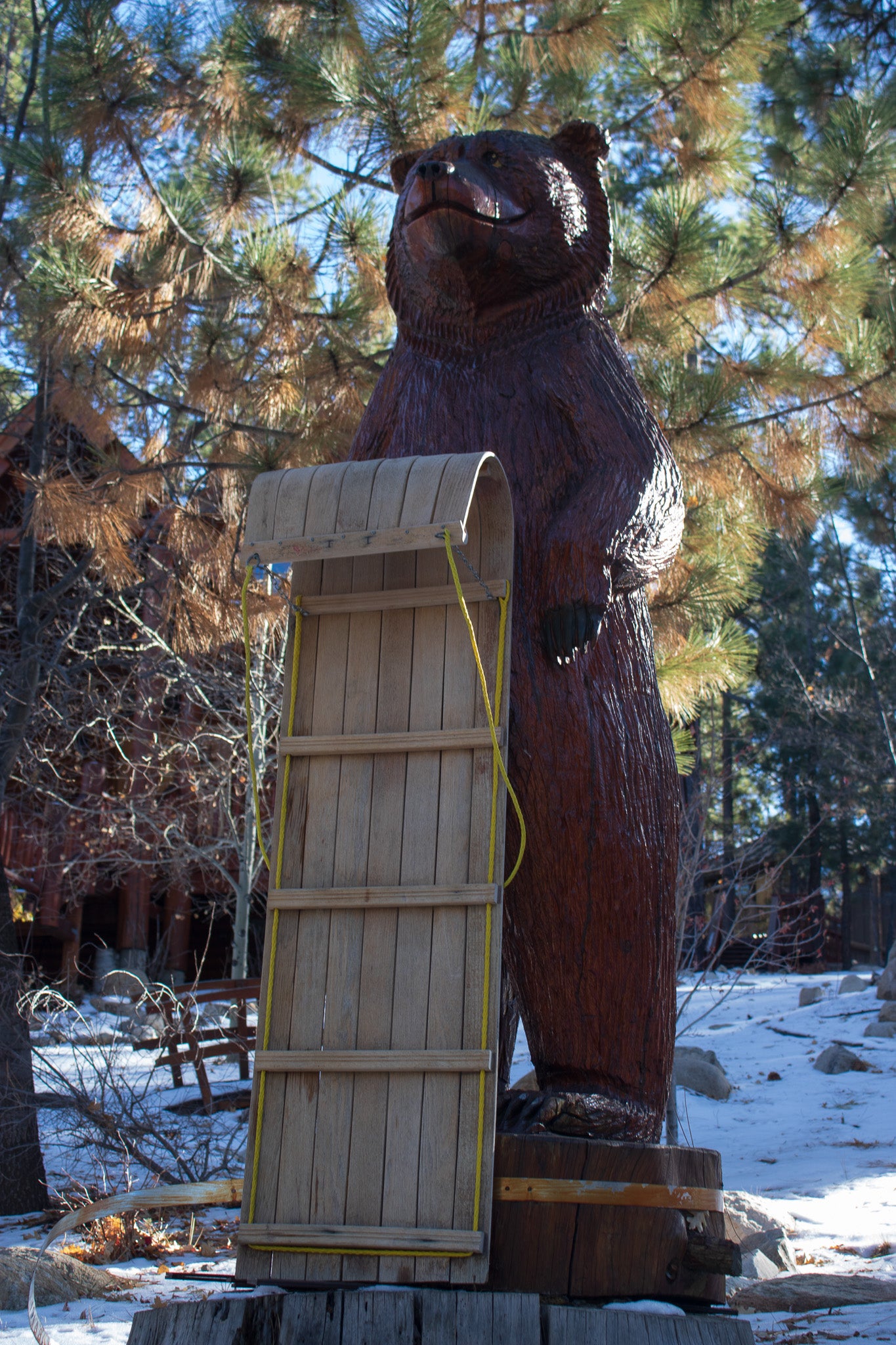 Wooden Antique Toboggan