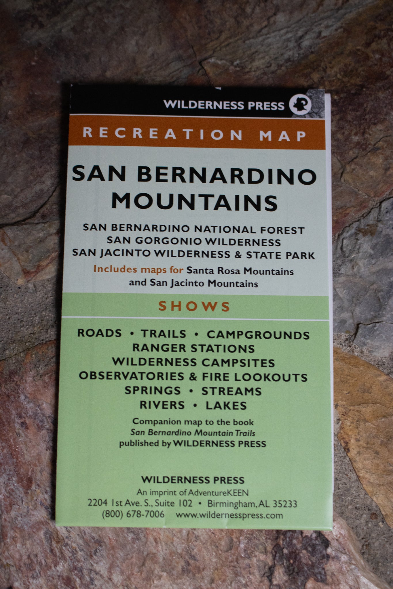 San Bernardino Mountain Trails: 100 Hikes in Southern California With Removable Folded Map By John Robinson & David Harris