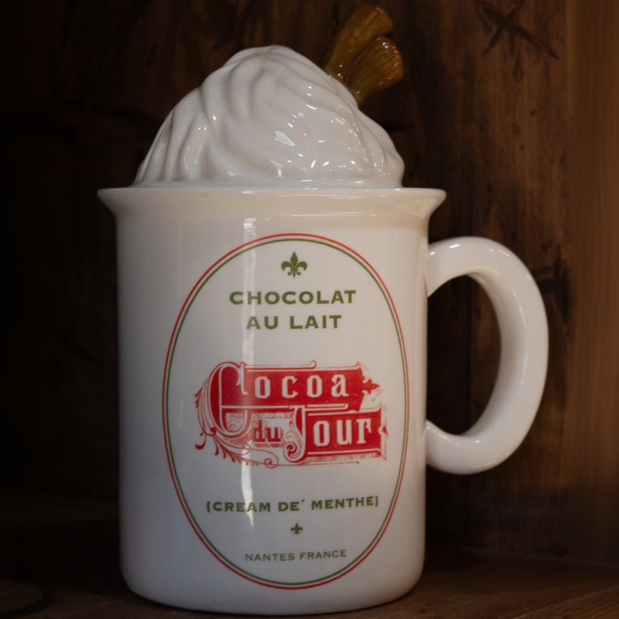 Chocolate Au Lait Crème De Menthe Coco Mug Cookie Jar from Nantes, France