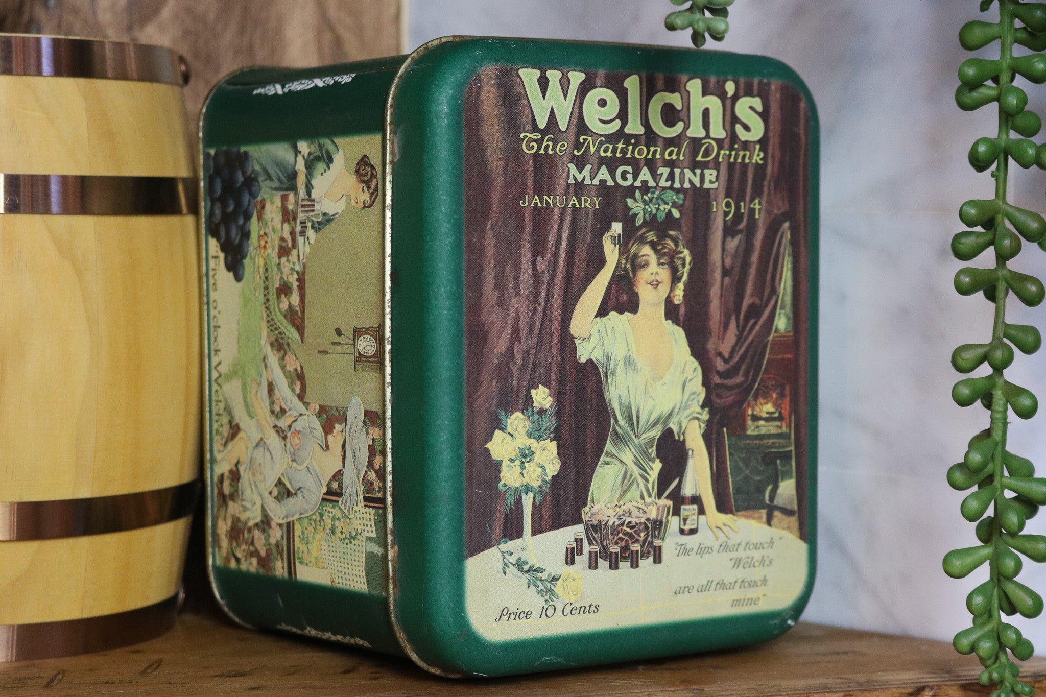 Welch's Antique National Drink Magazine Tin