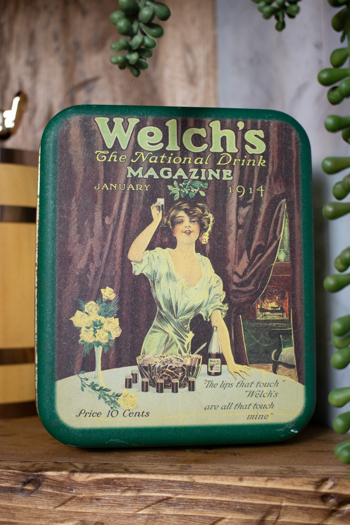 Welch's Antique National Drink Magazine Tin