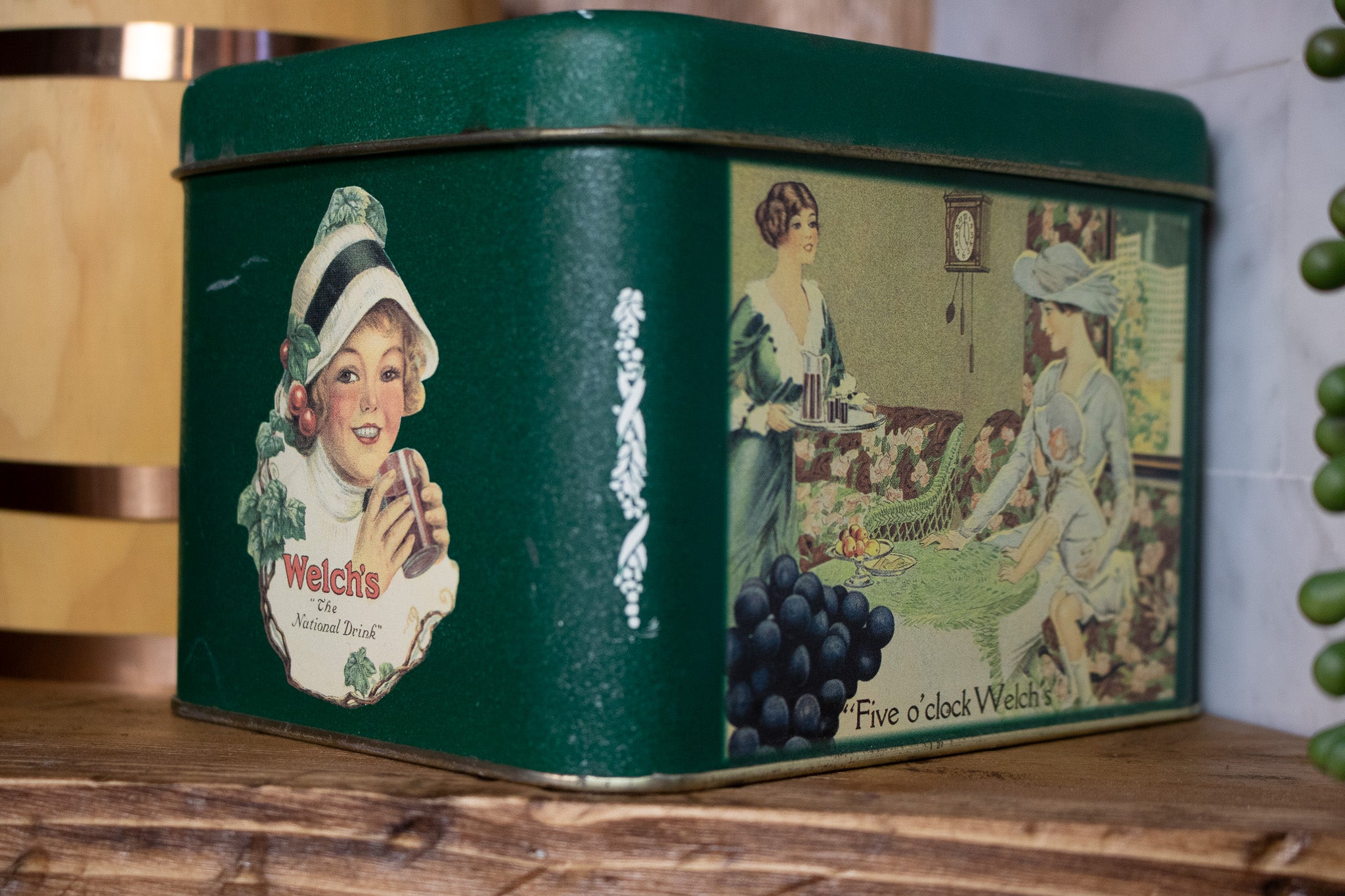Welch's Antique National Drink Magazine Tin