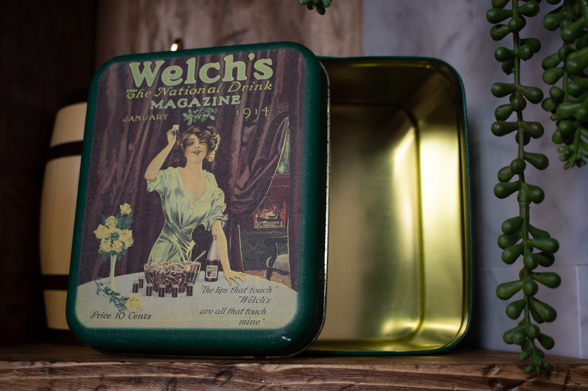 Welch's Antique National Drink Magazine Tin