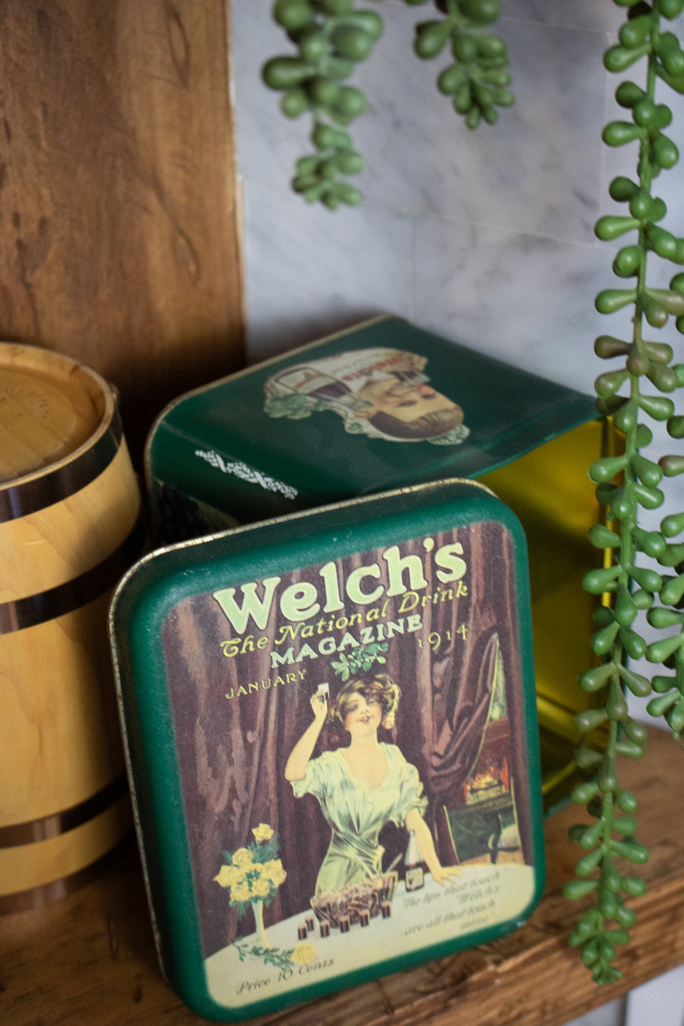 Welch's Antique National Drink Magazine Tin