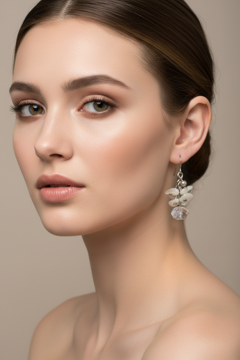 Irregular Stone Handmade Earrings