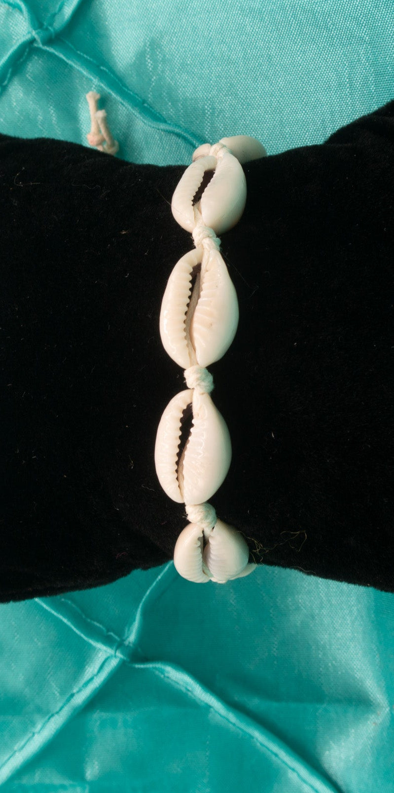 White Seashell Jute Cord Bracelet