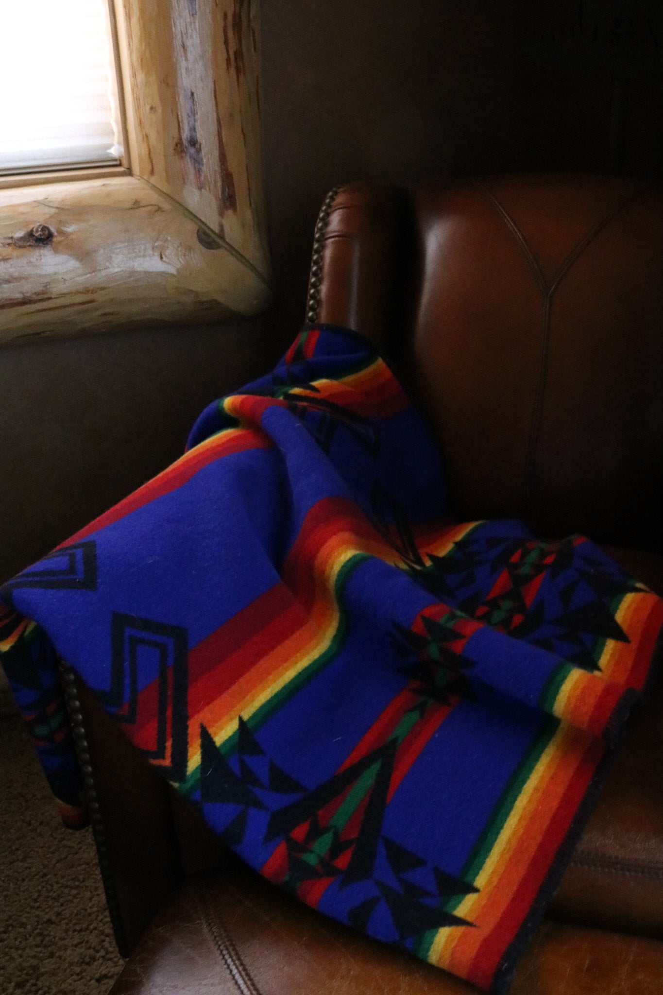 Pendleton Wool Mills Beaver State Aztec Blanket 5ft x 3ft Lap Blanket
