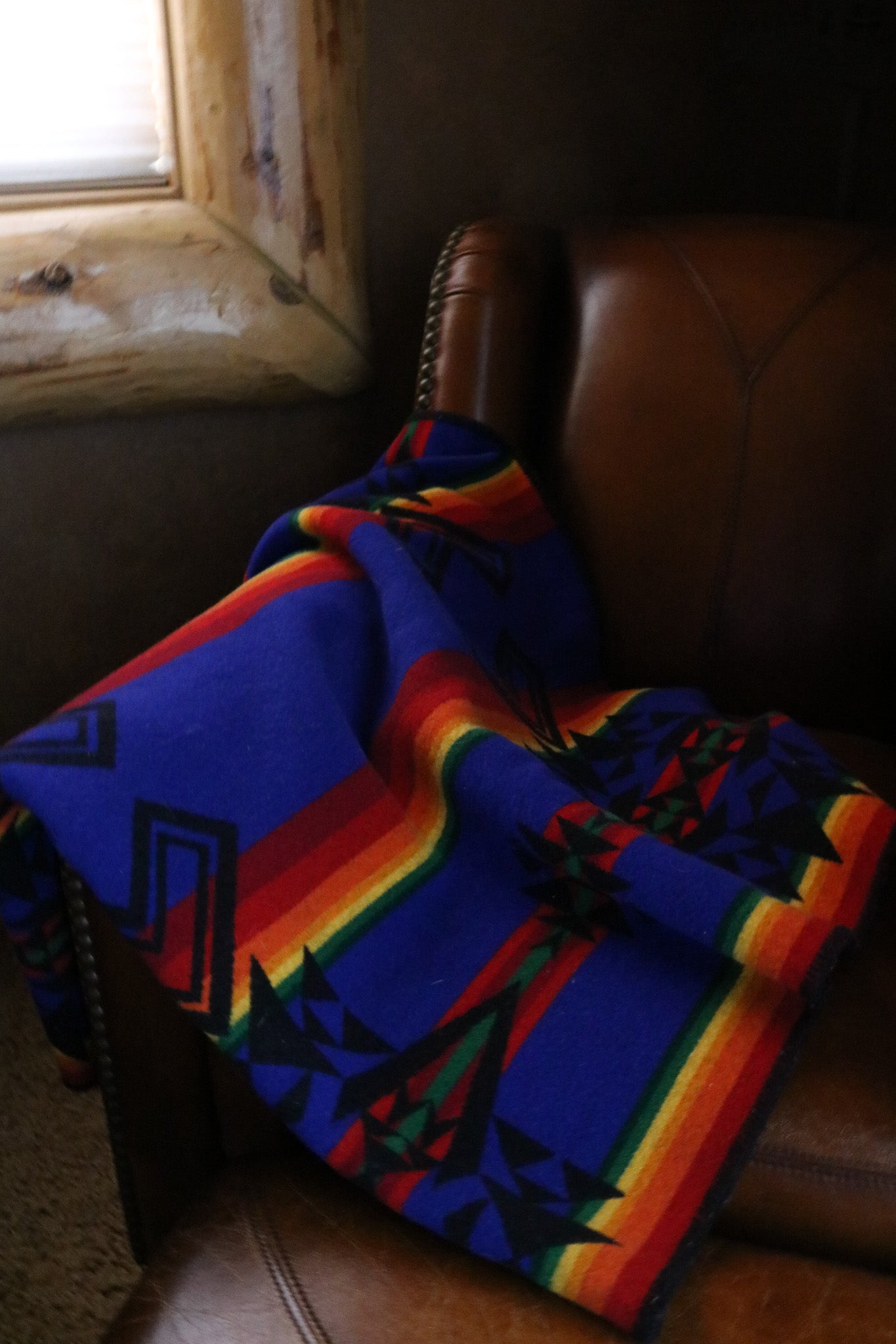 Pendleton Wool Mills Beaver State Aztec Blanket 5ft x 3ft Lap Blanket