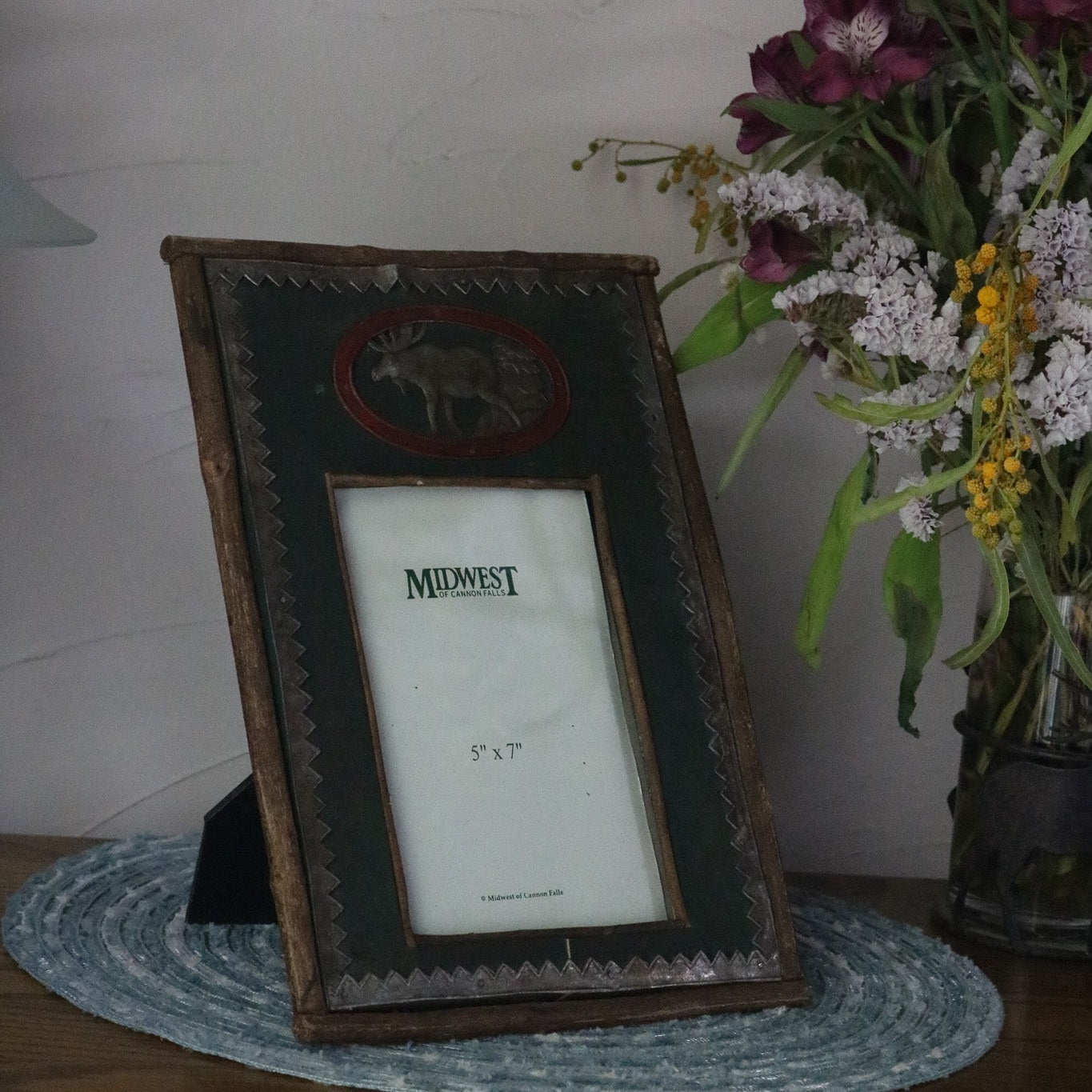 Midwest of Cannon Falls Wooden 5"x7" Moose Picture Frame