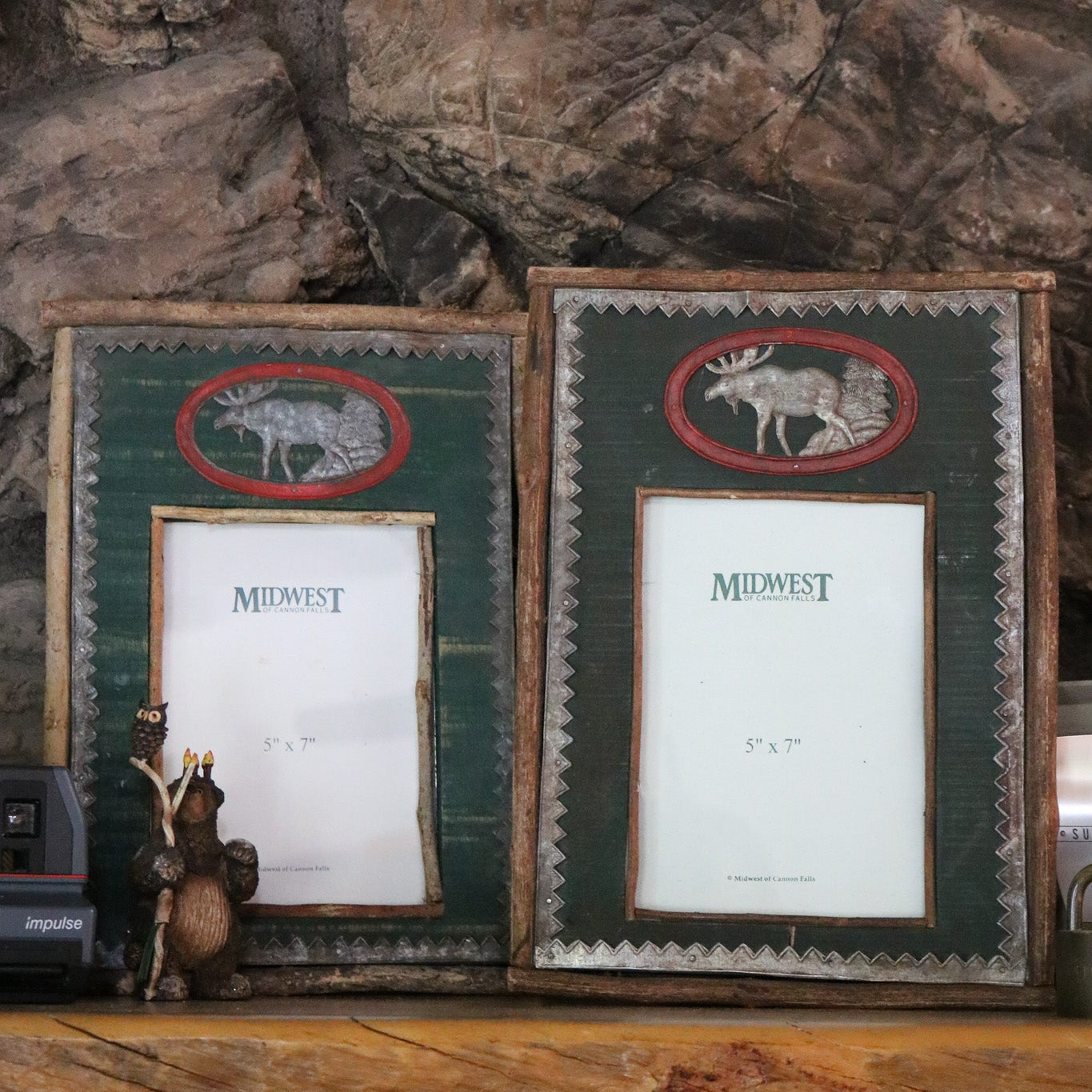 Midwest of Cannon Falls Wooden 5"x7" Moose Picture Frame