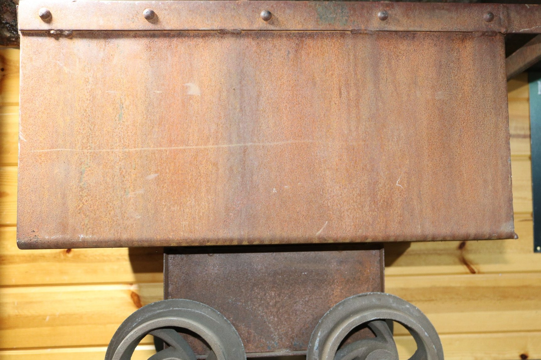 Steel Coal Cart Antique