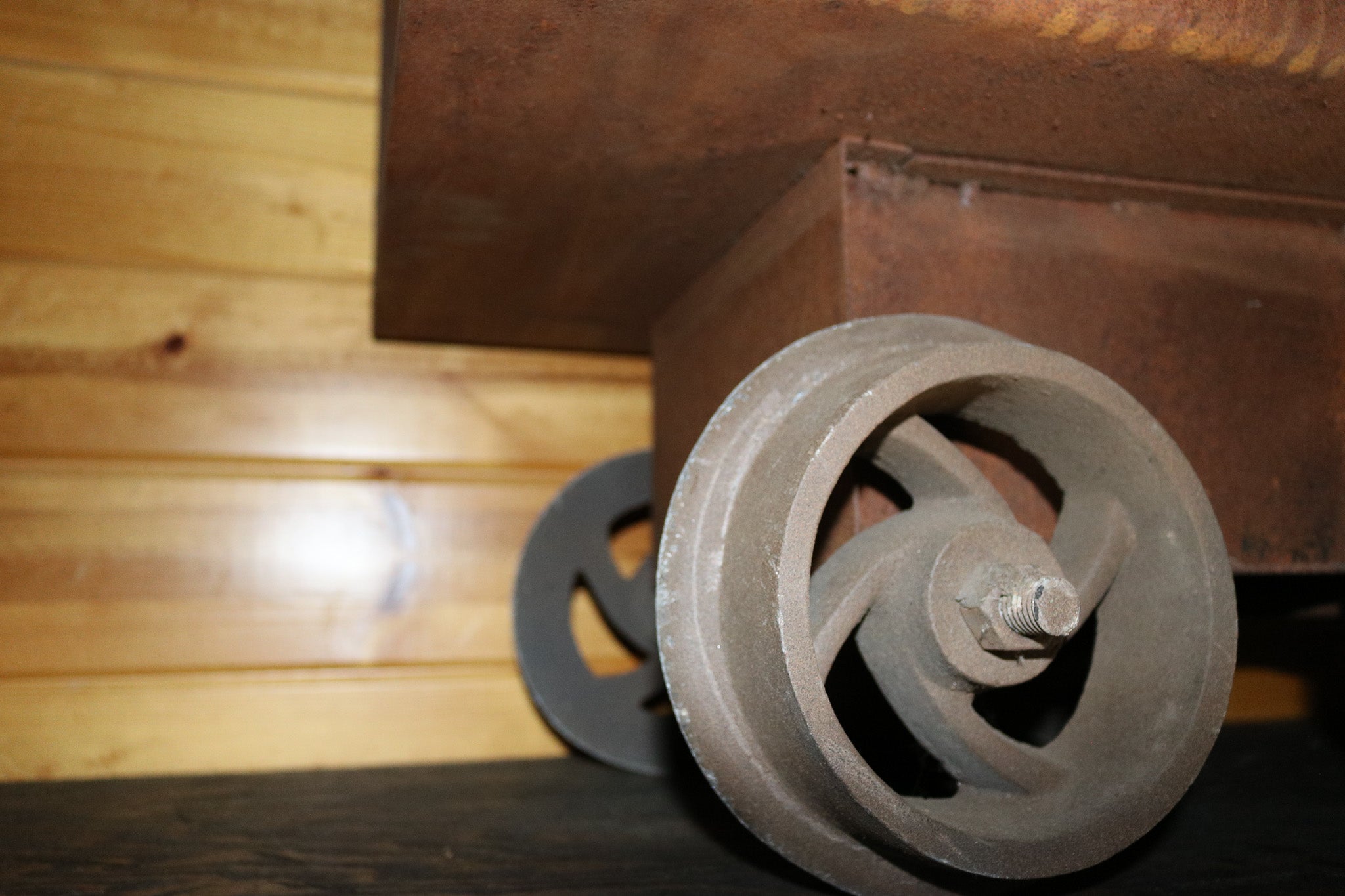Steel Coal Cart Antique