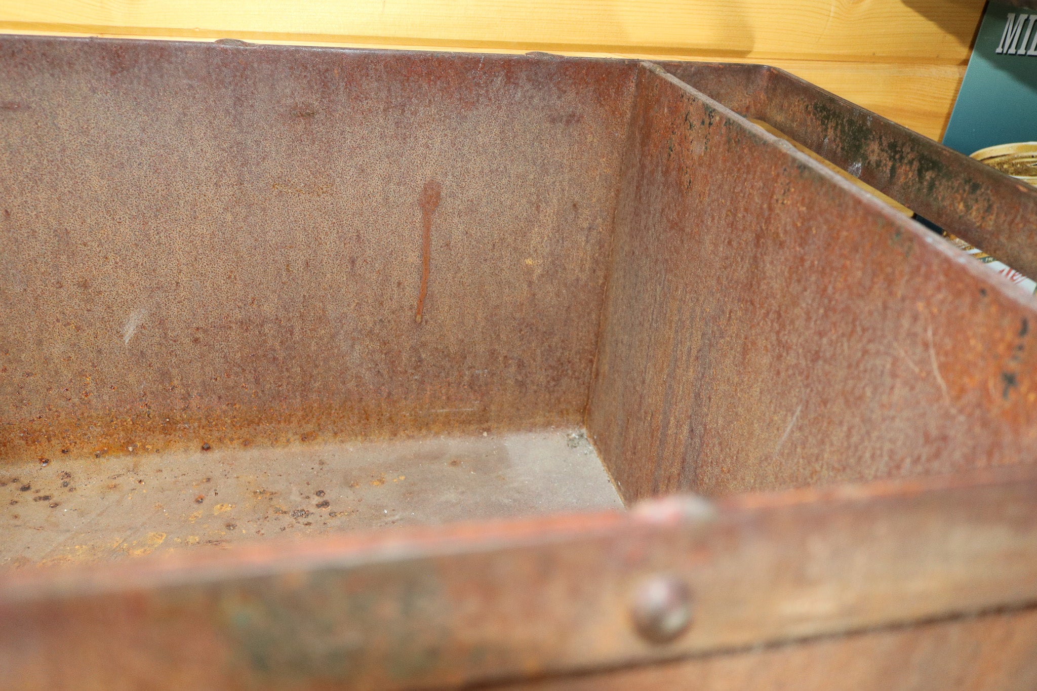 Steel Coal Cart Antique