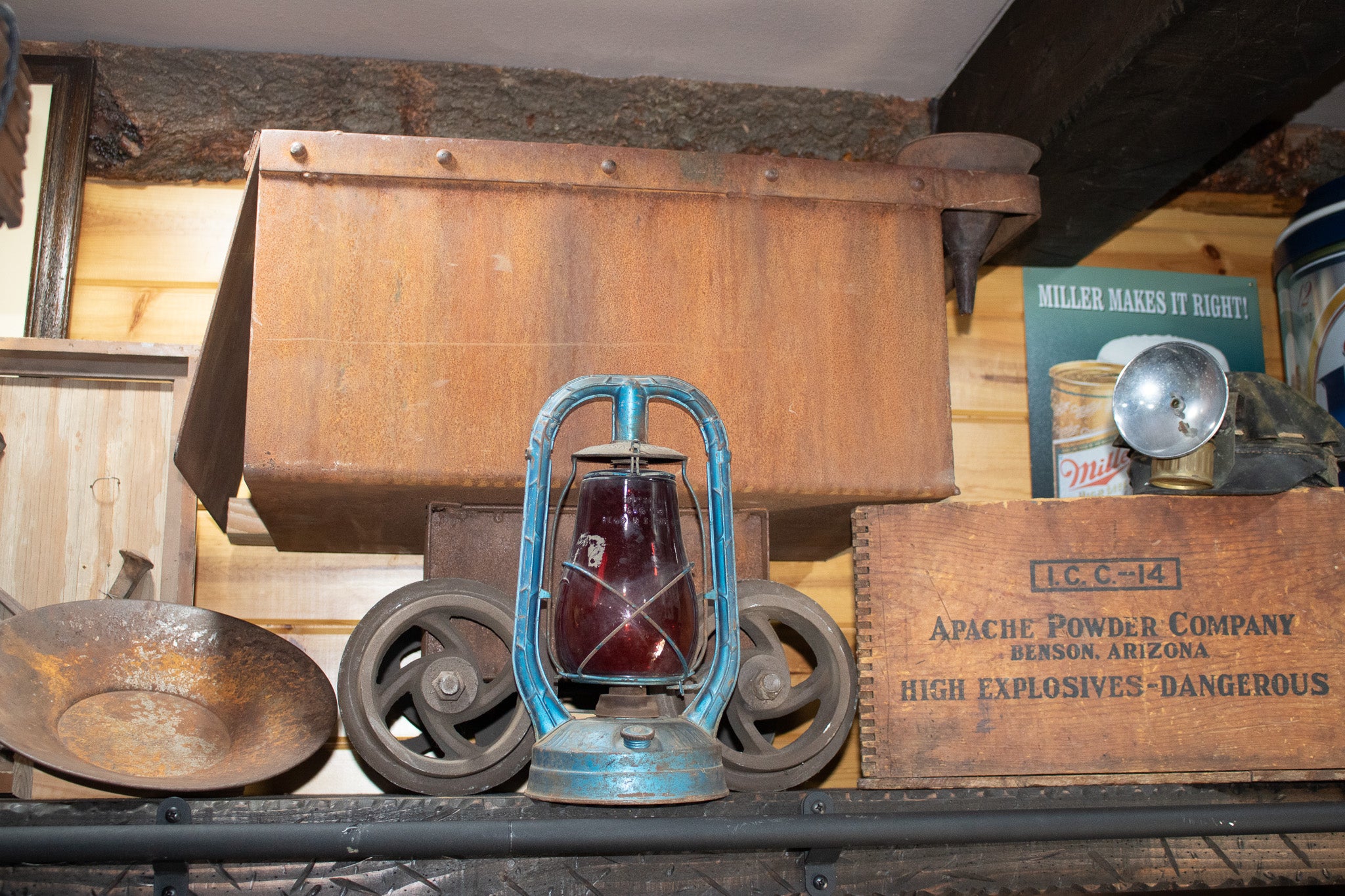 Steel Coal Cart Antique