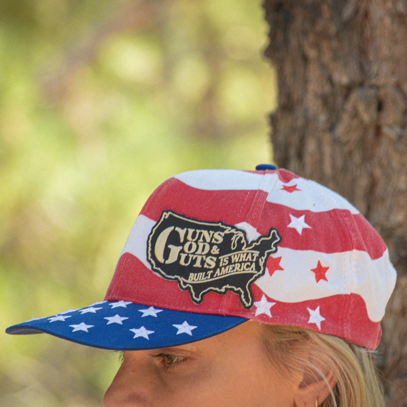 American Flag Adjustable Hat