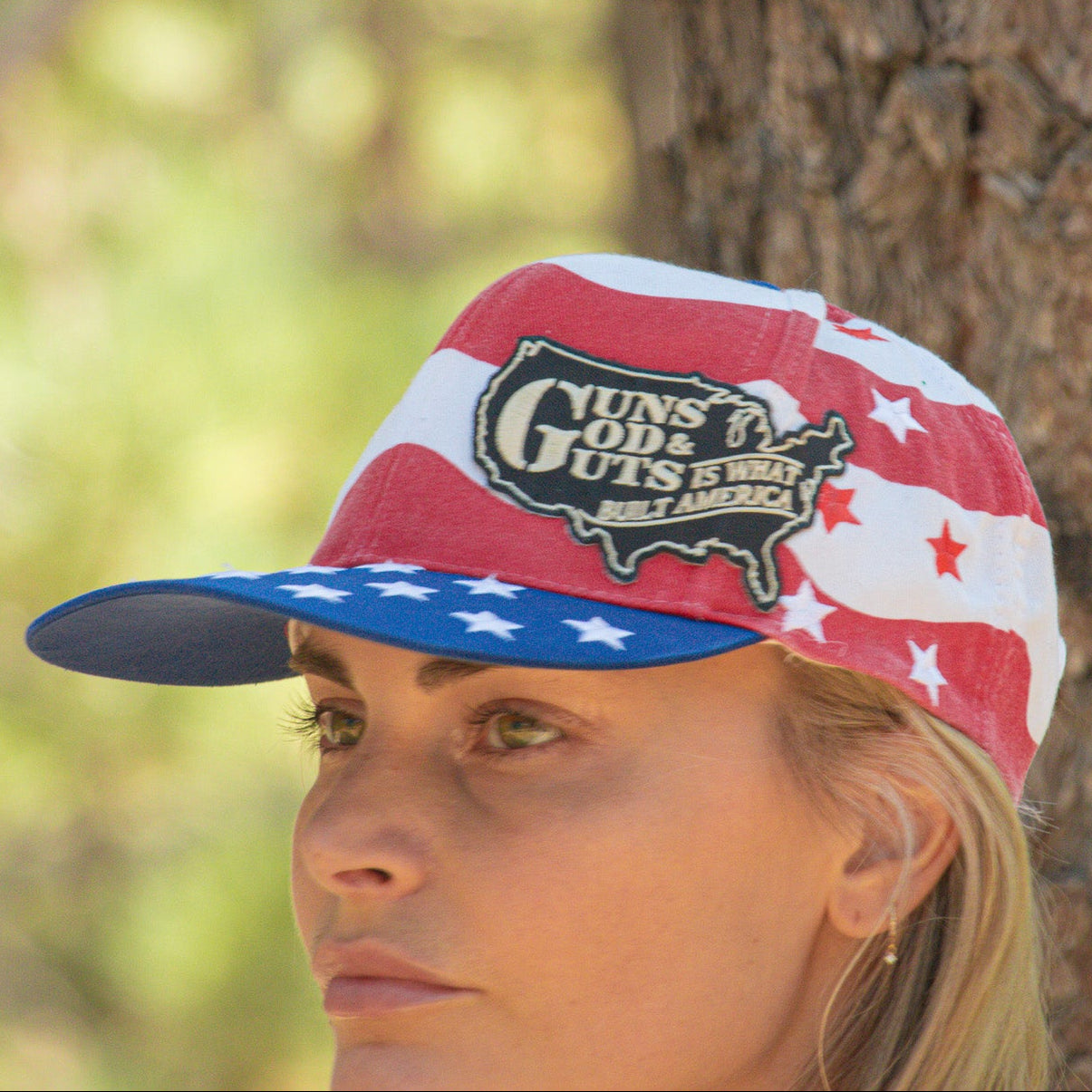 American Flag Adjustable Hat