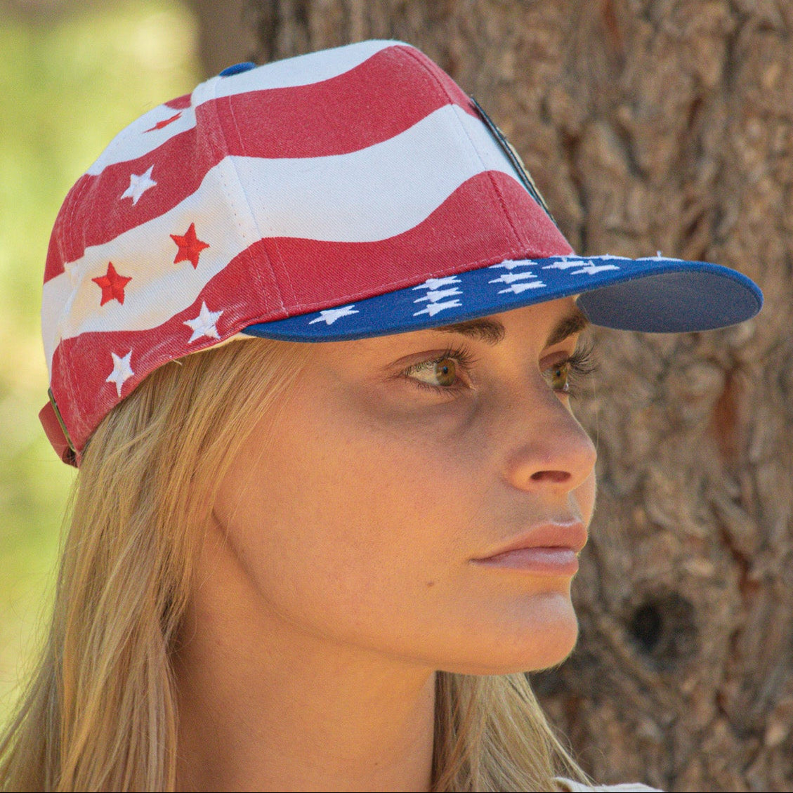 American Flag Adjustable Hat