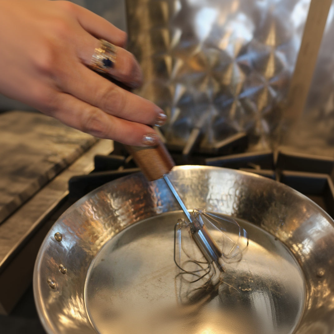 Urban Cupboard Rotary Whisk with Acacia Wood Handle