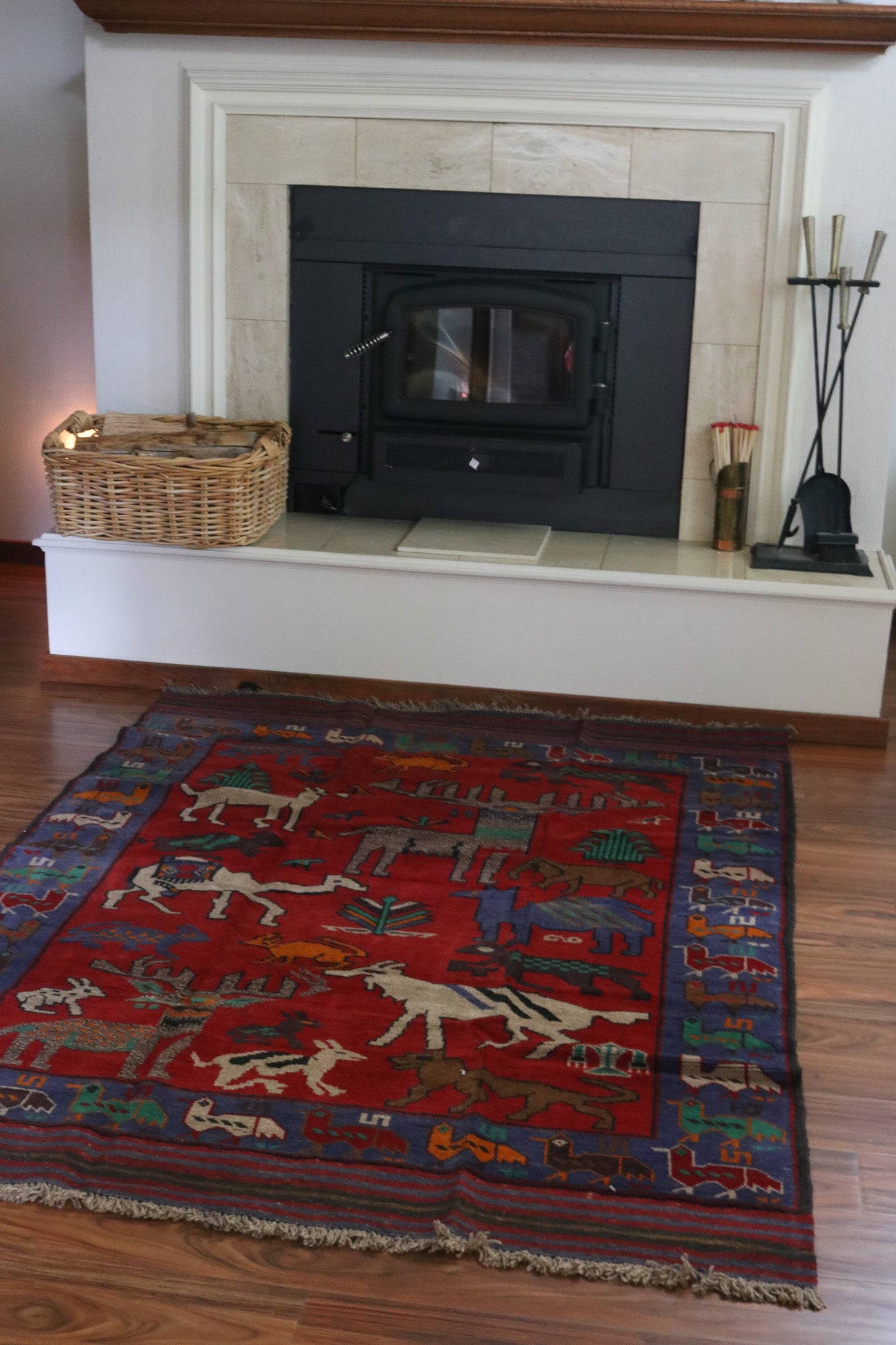 Afghanistan Handwoven Tribal Tableau Rug