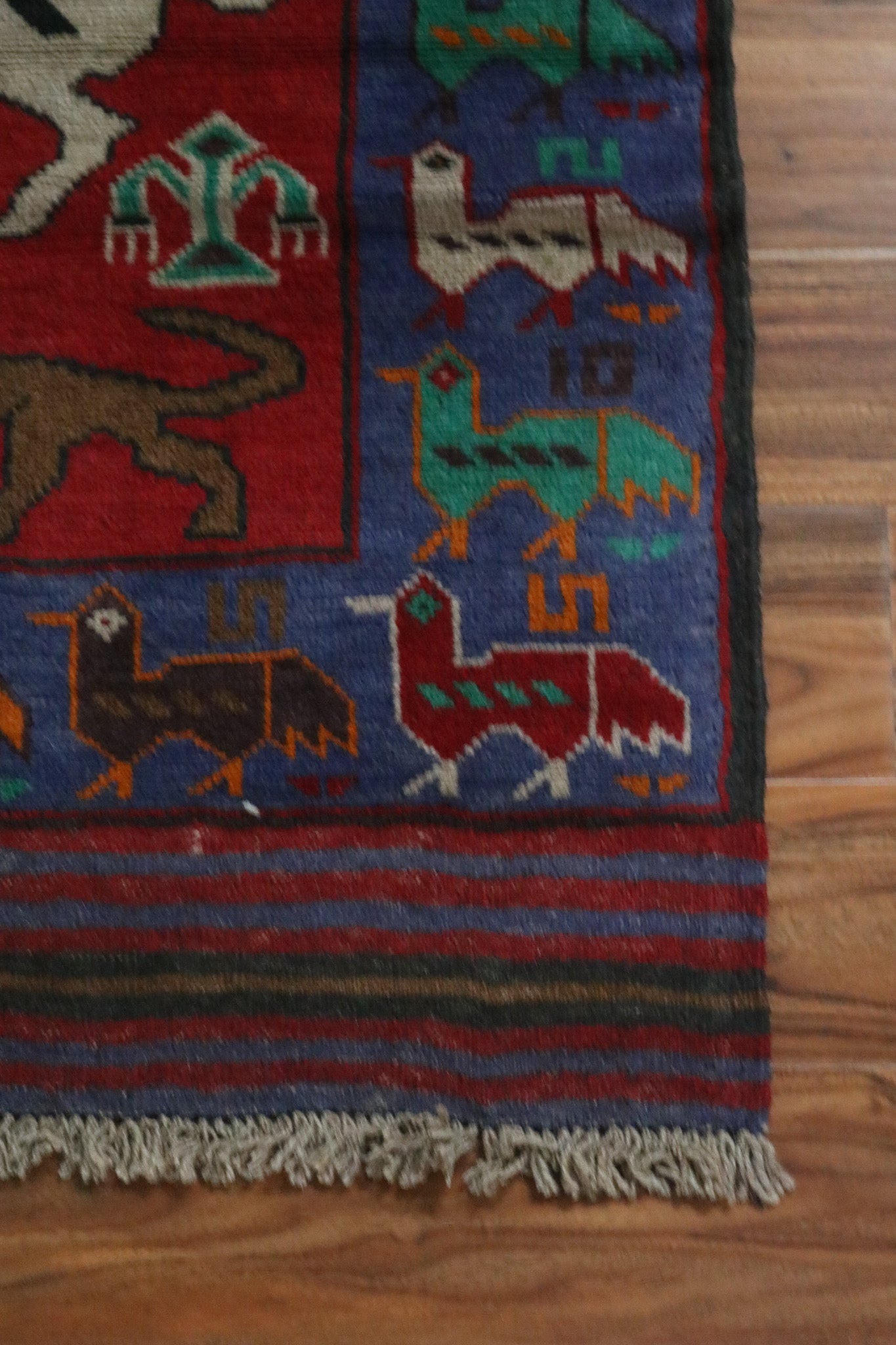 Afghanistan Handwoven Tribal Tableau Rug