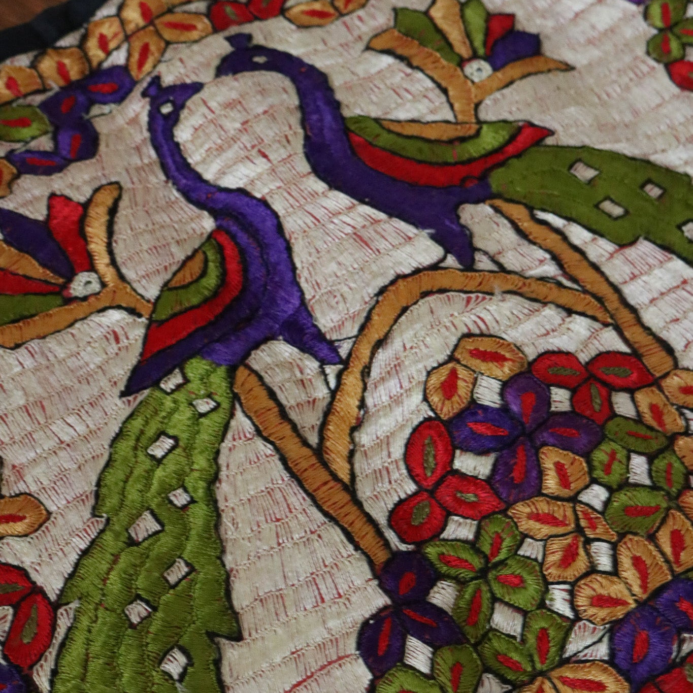 Handwoven Mini Afghan artistry tapestry