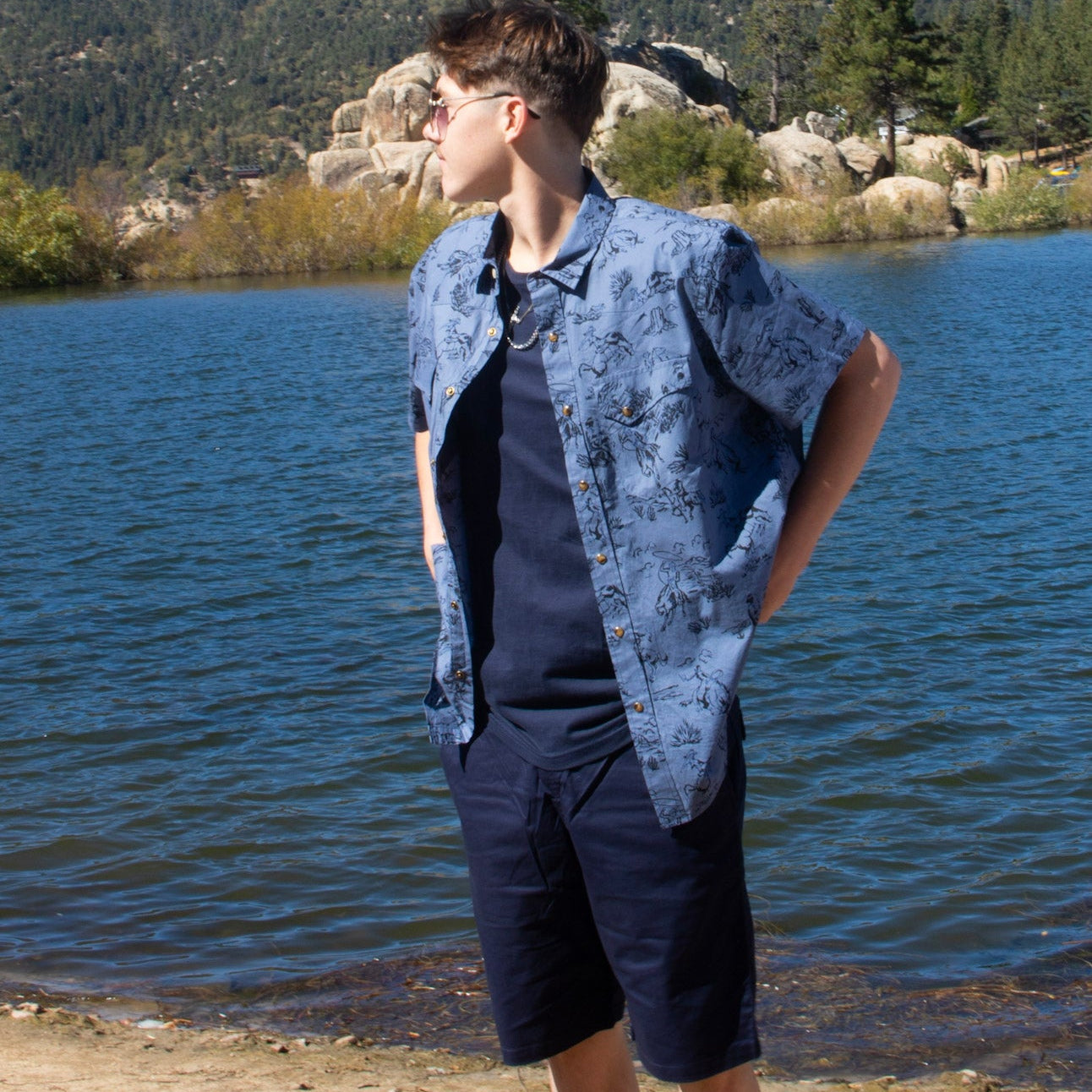 Oakley Computer Shorts Navy Blue