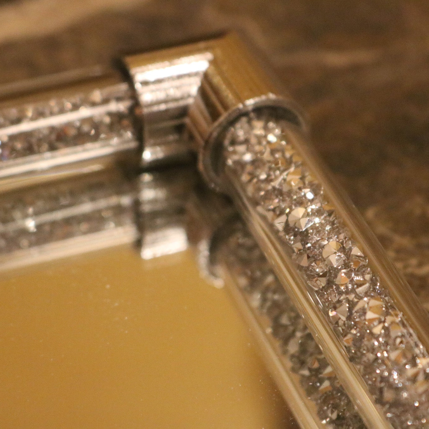 Crystal & Mirror Jewelry Tray 8"x12"