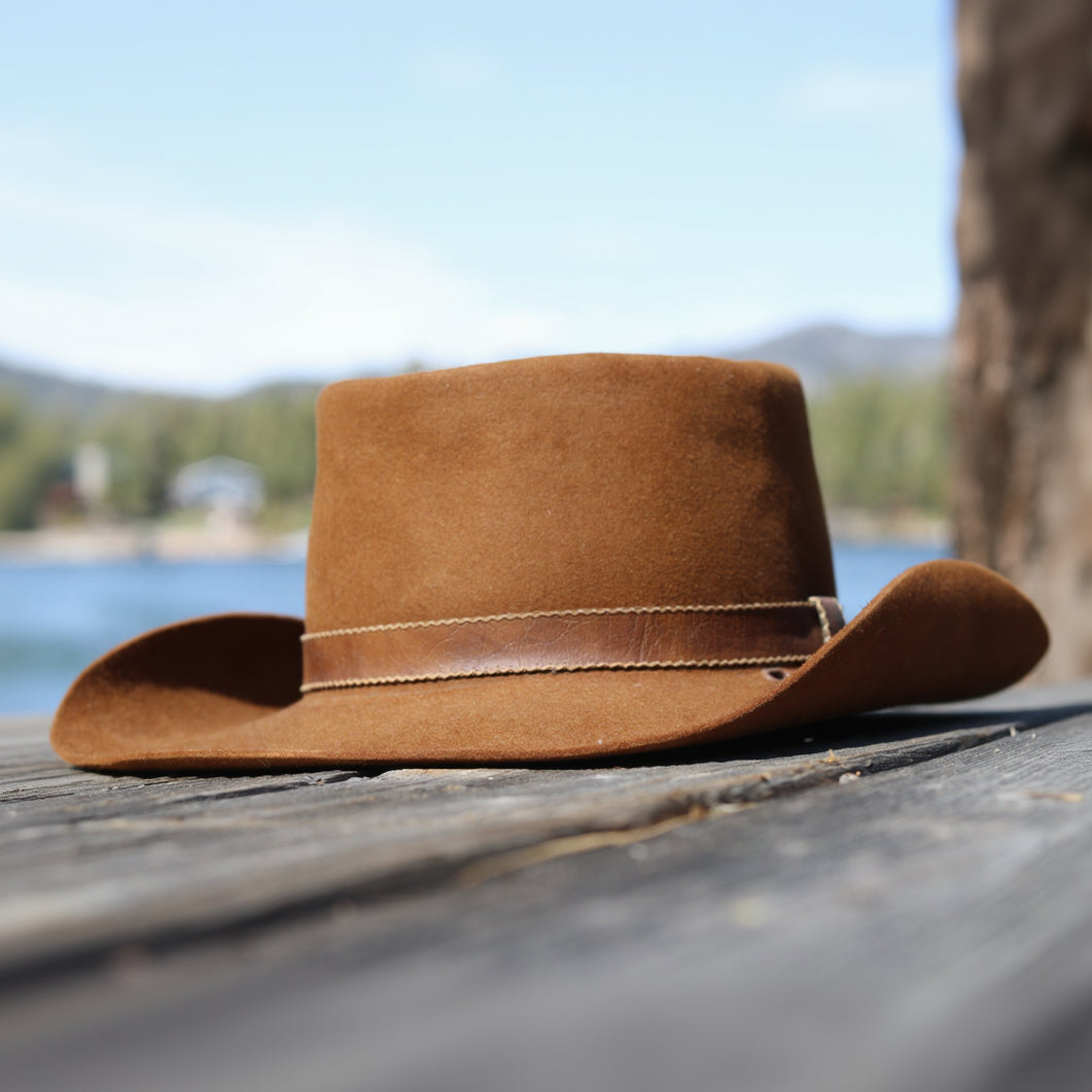 Vintage Stetson “The Billy Kidd” Felt Cowboy Hat – Brown Western Hat – Size 7 to 7 1/8