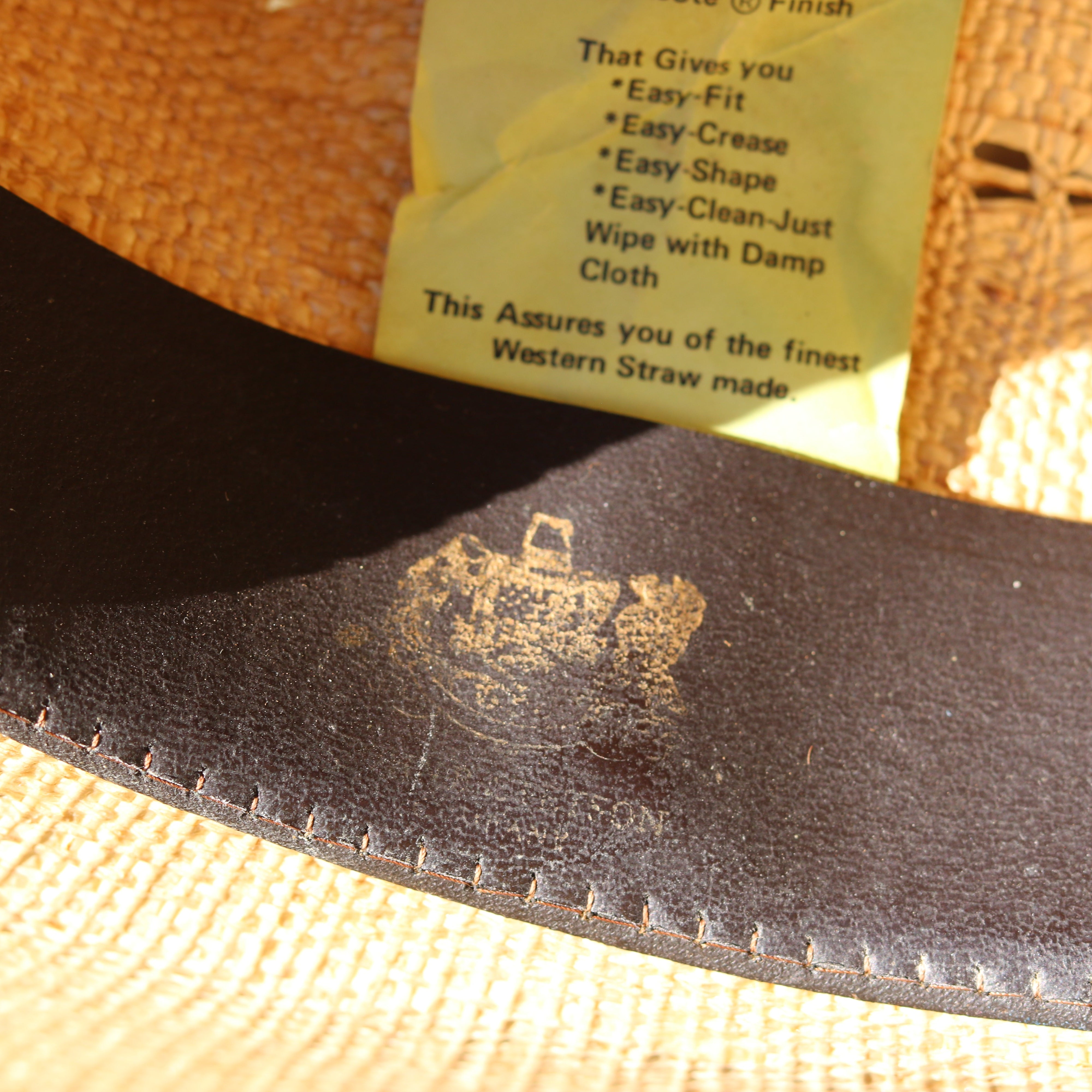 Vintage Stetson Roadrunner Straw Cowboy Hat – Bryant Finish – Size 7 – Western Summer Hat