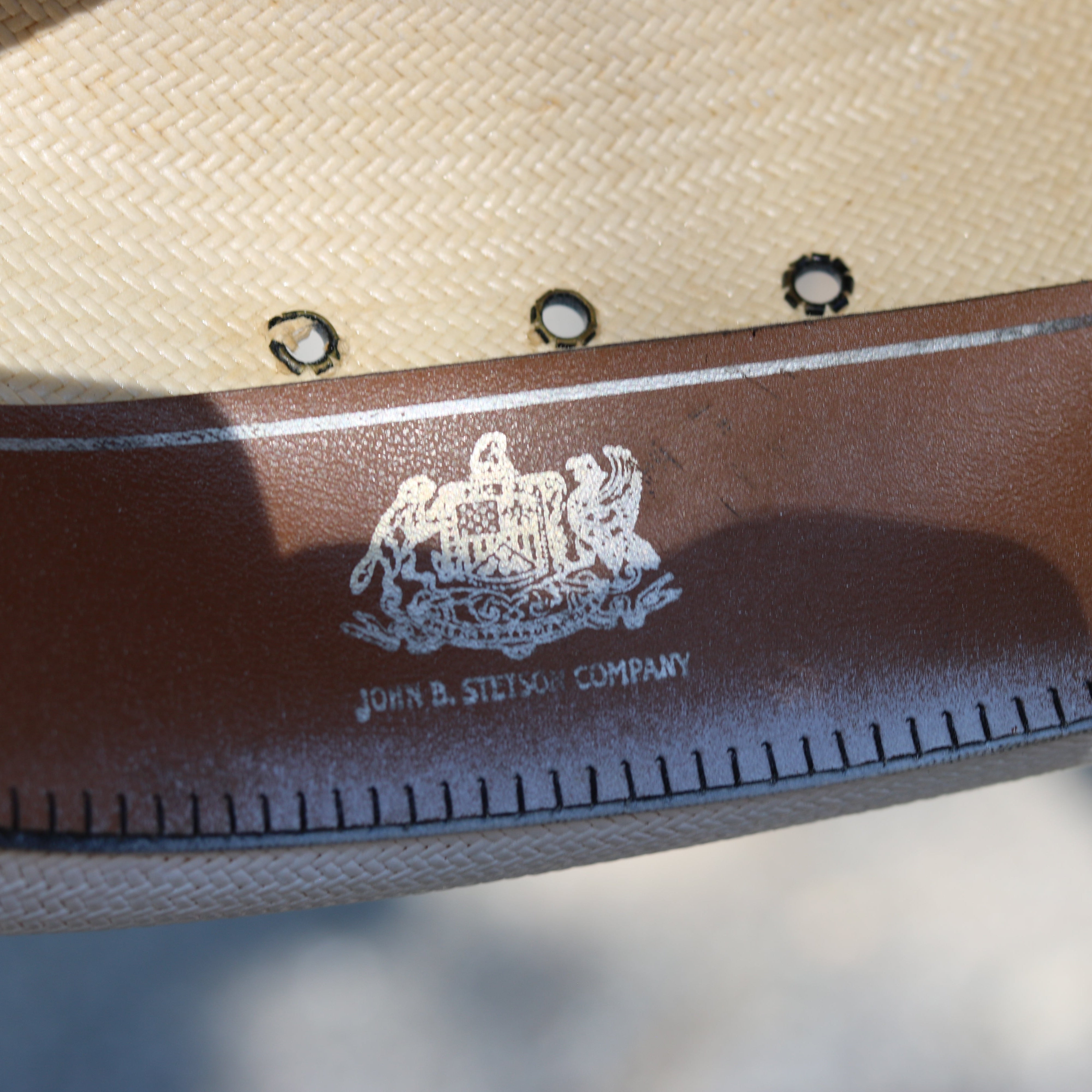 Stetson Oval Cowboy Hat With Black Band and Silver Embellishments