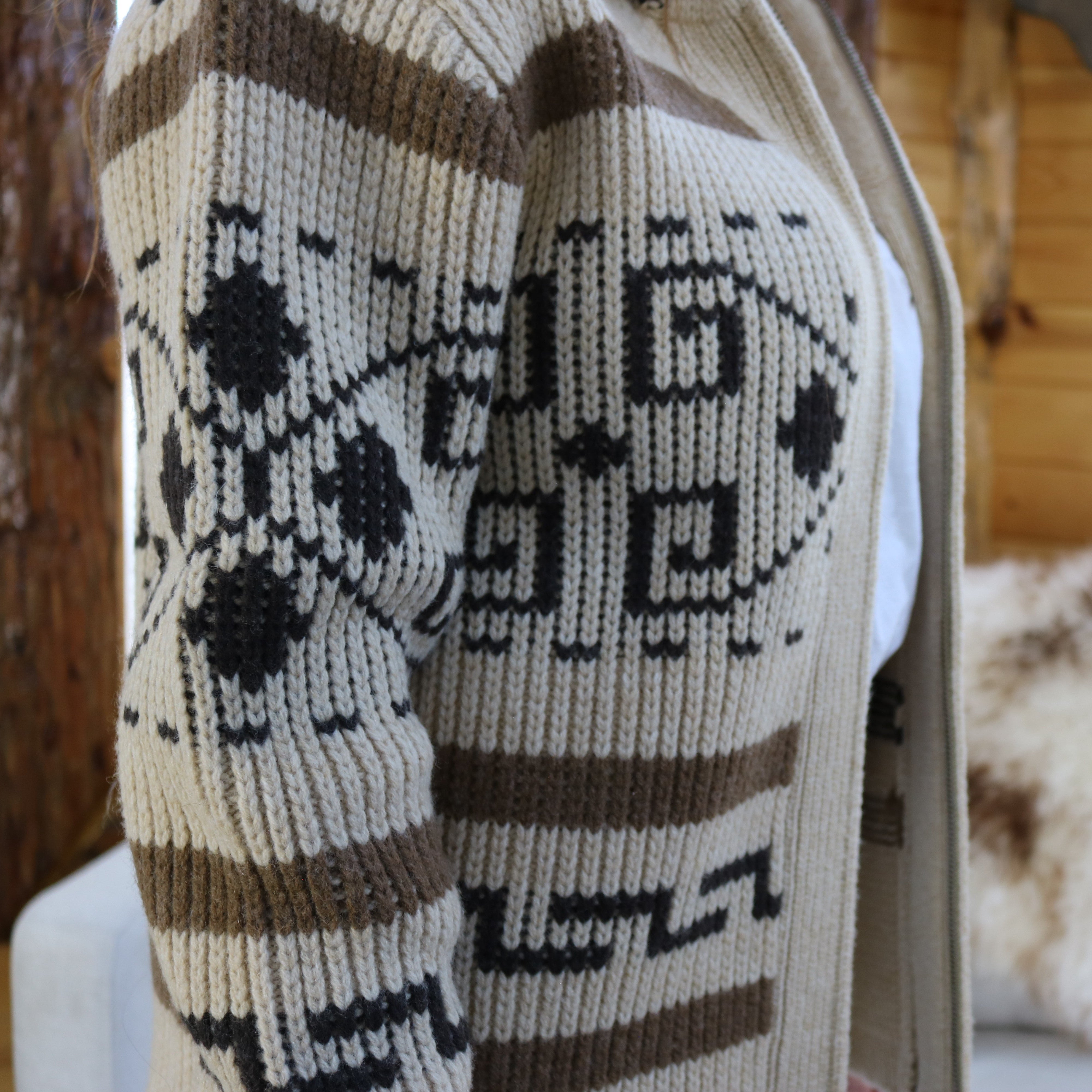 Pendleton Original Westerly Tan & Brown Sweater