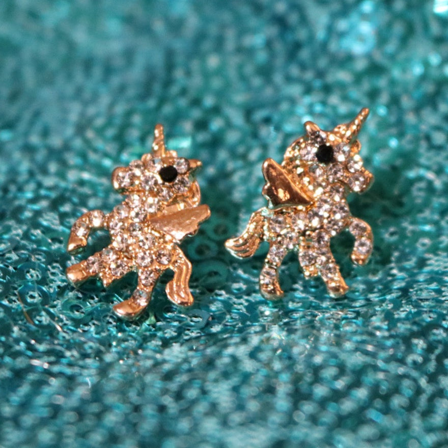 Whimsical Unicorn Stud Earrings