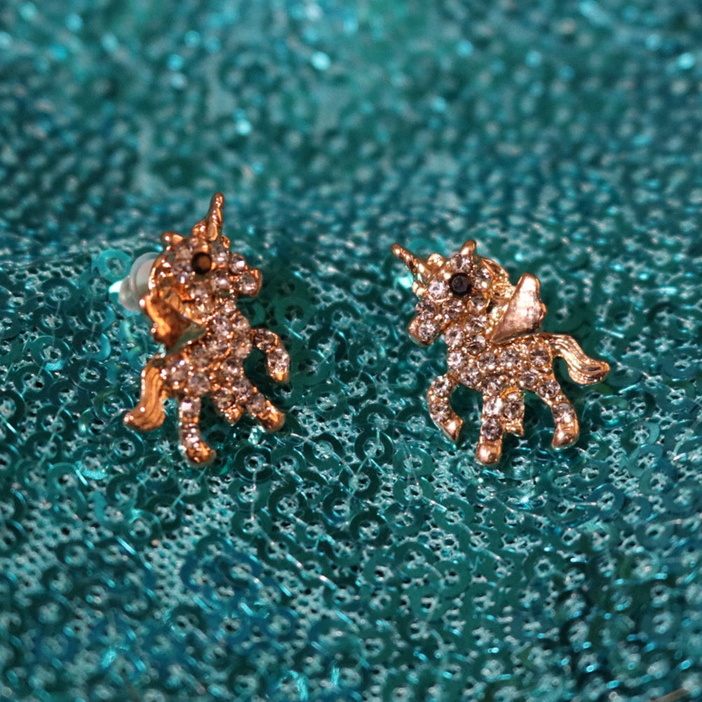 Whimsical Unicorn Stud Earrings