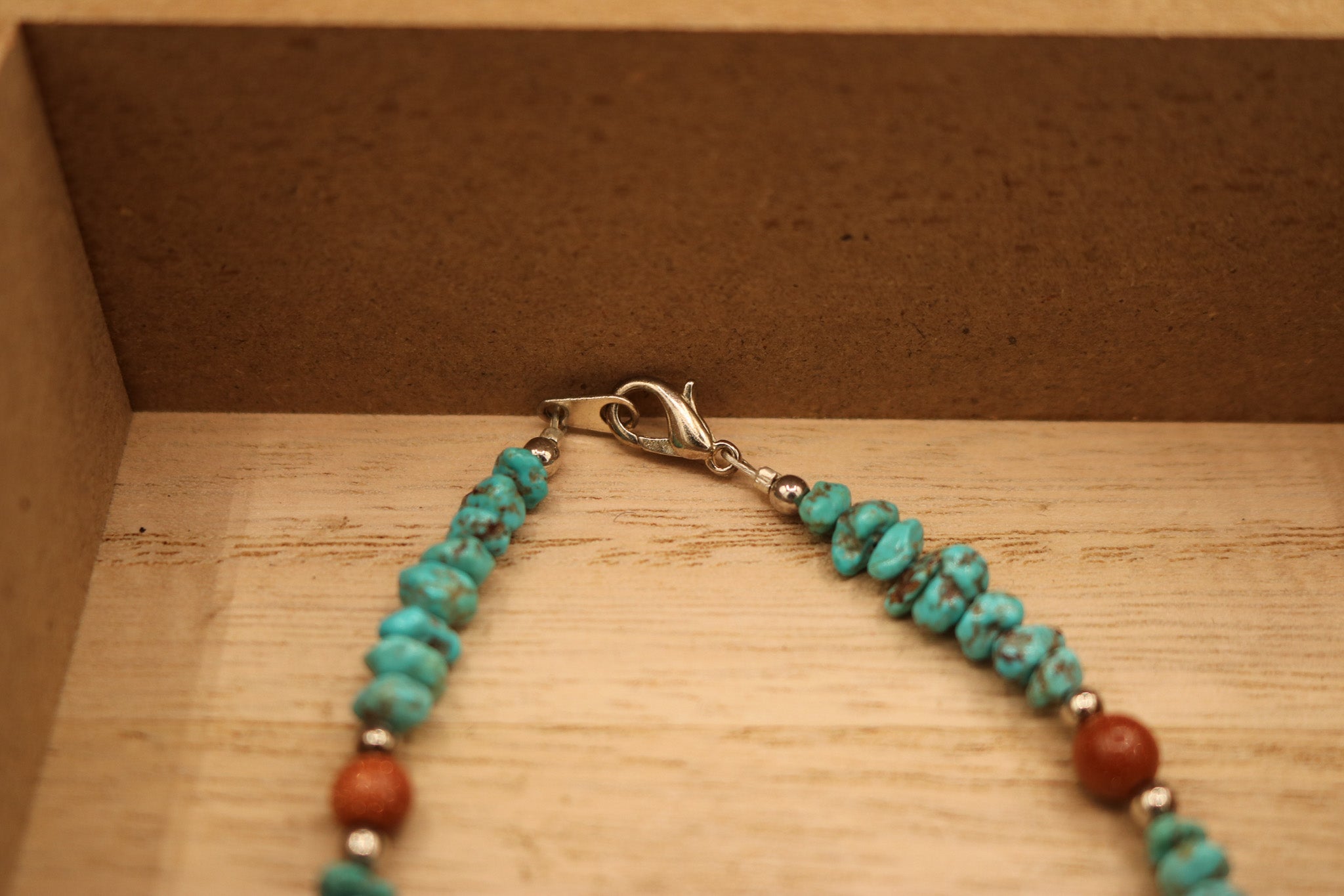 Turquoise and Gold Stone Accent Beaded Bracelet