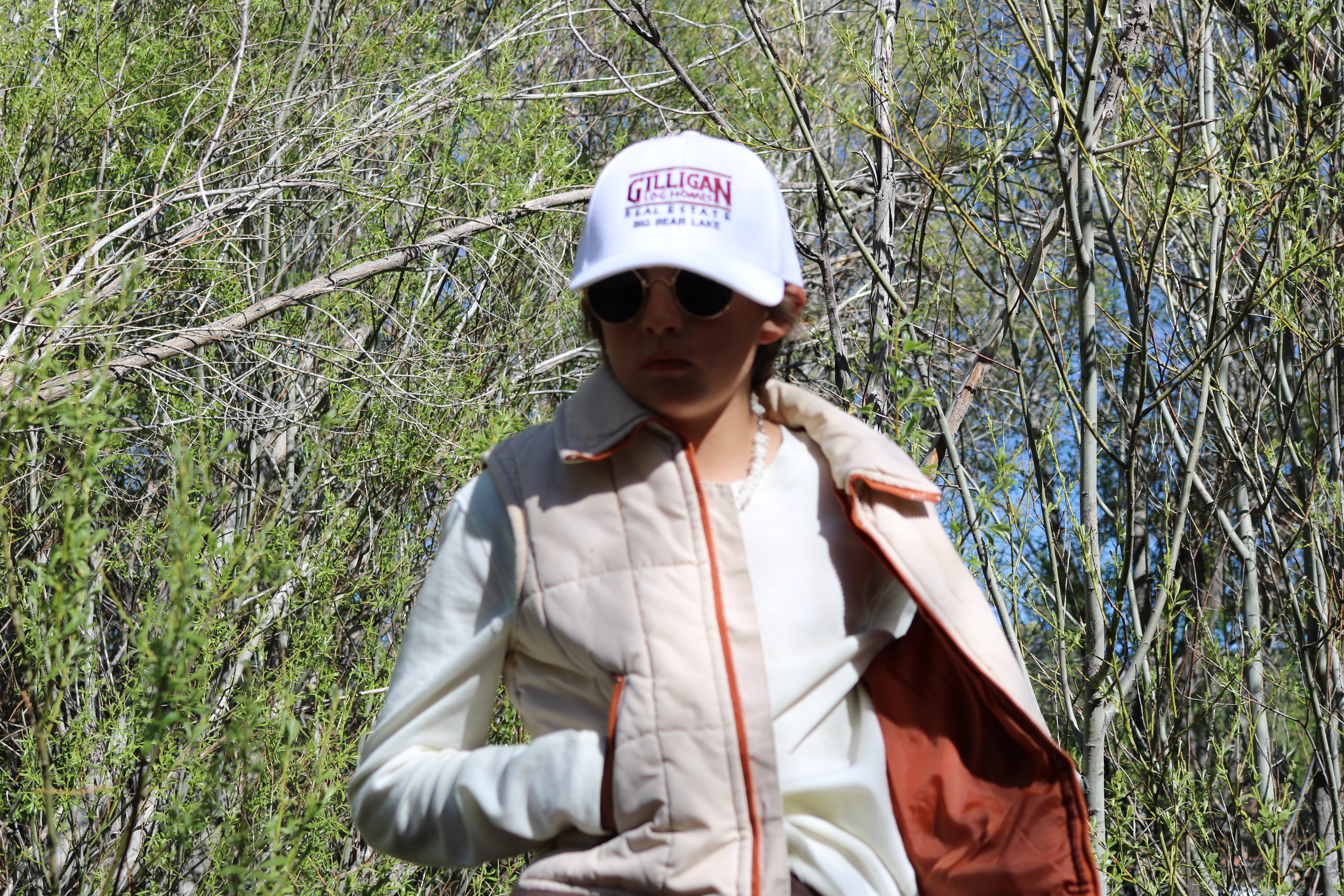 Vintage Beige Puffer Vest Quilted Insulated Zip Front No Tag Approx Small
