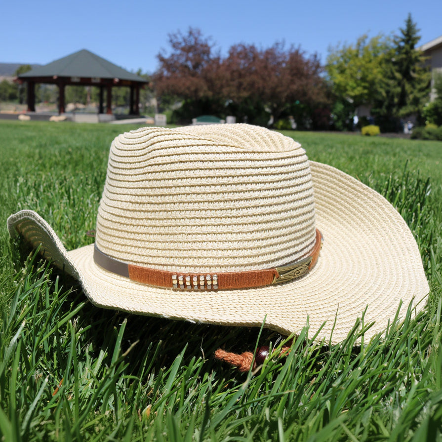 Western Woven 100% Recycled Paper Sun Hat With Strap