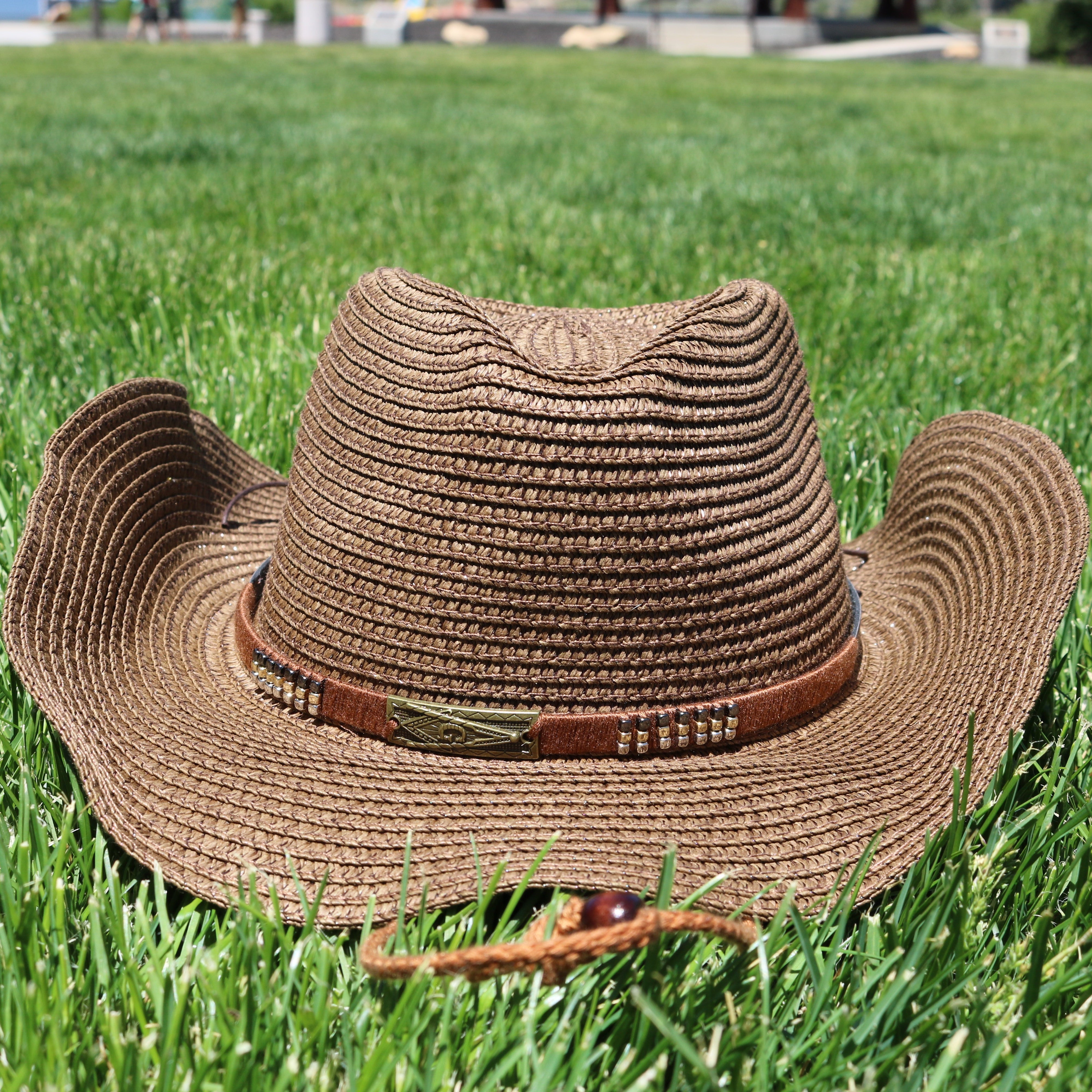 Western Woven 100% Recycled Paper Sun Hat With Strap