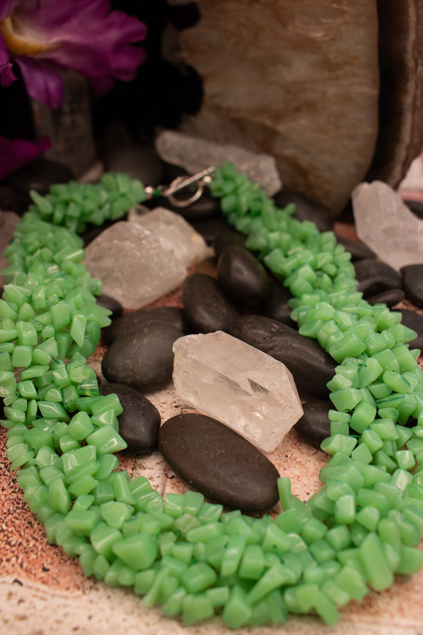 Healing Crystal Green Aventurine Choker Style Necklace