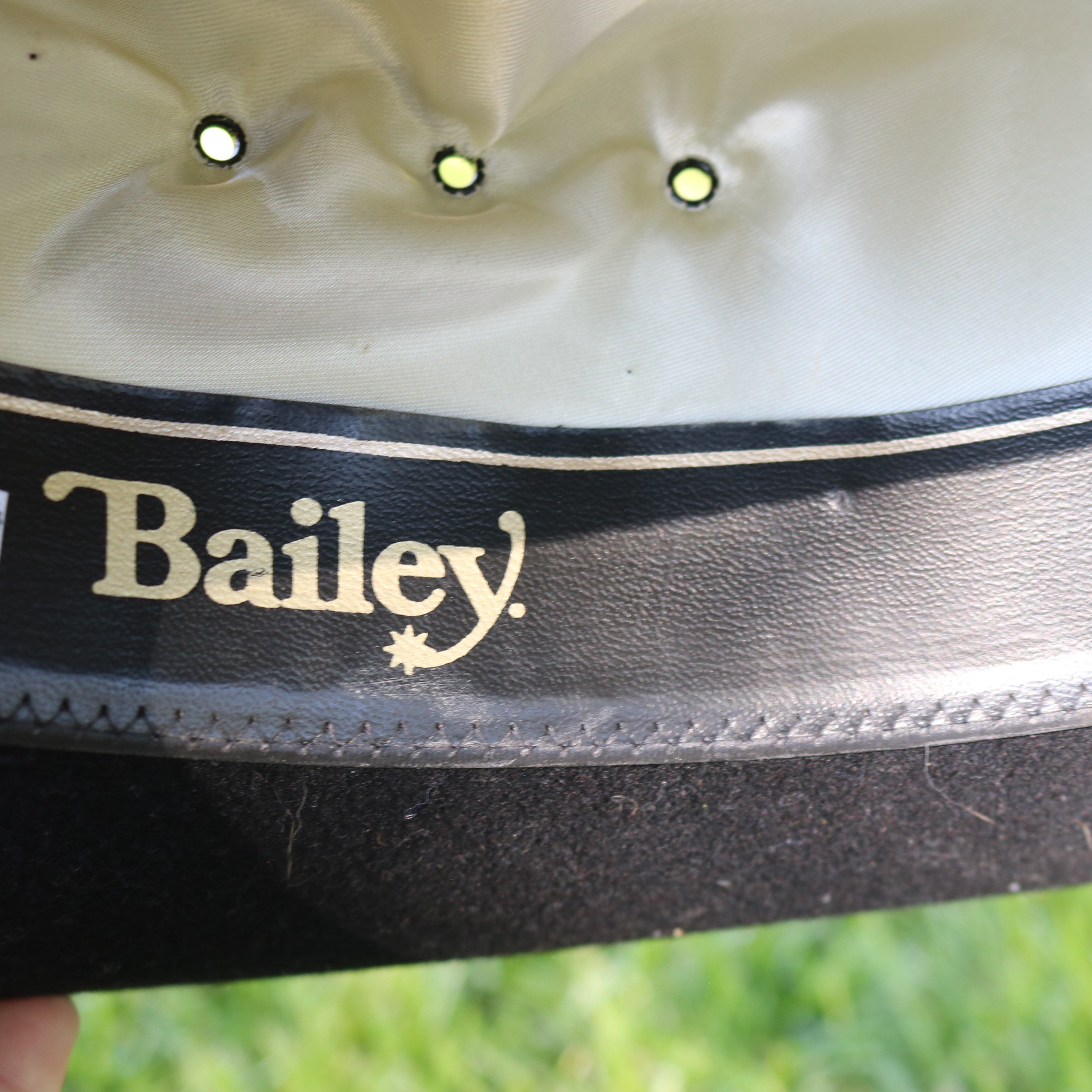 Bailey Stampede Cowboy Hat – 100% Wool Felt – Black – Size 7 1/8 – Made in USA