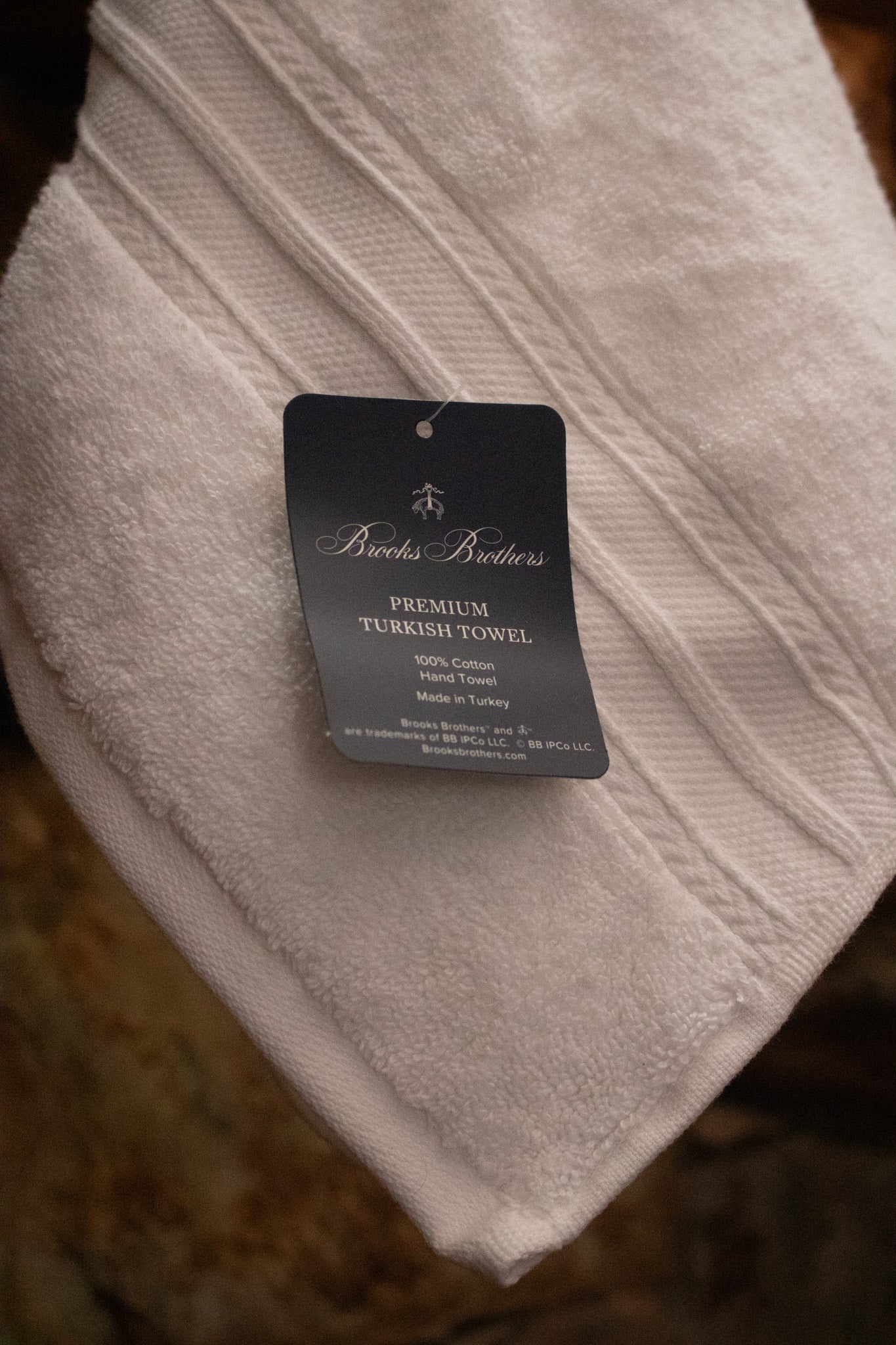 Brooks Brothers 100% Cotton Hand Towel Exquisite Turkish Premium Washcloth