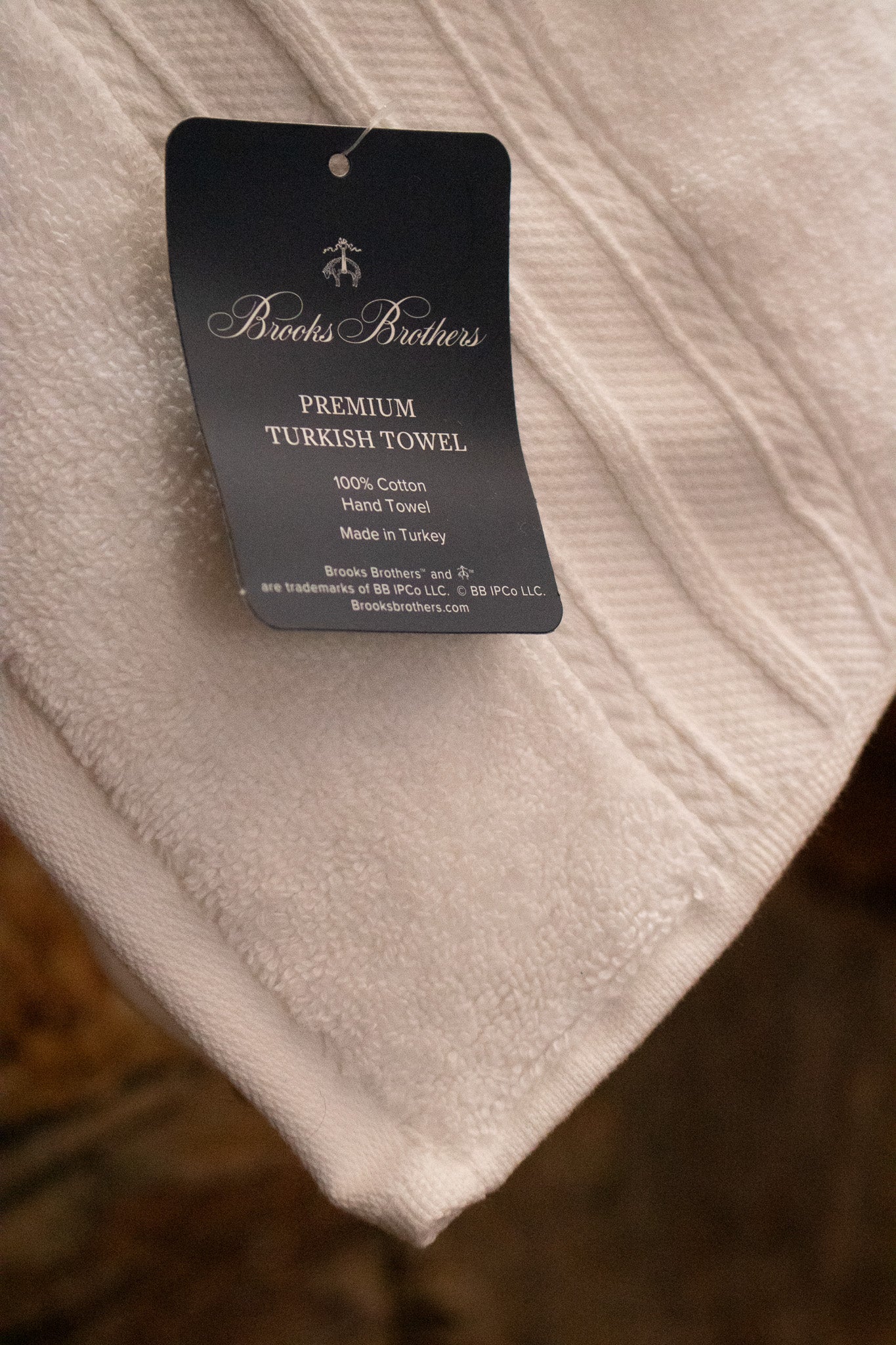 Brooks Brothers 100% Cotton Hand Towel Exquisite Turkish Premium Washcloth