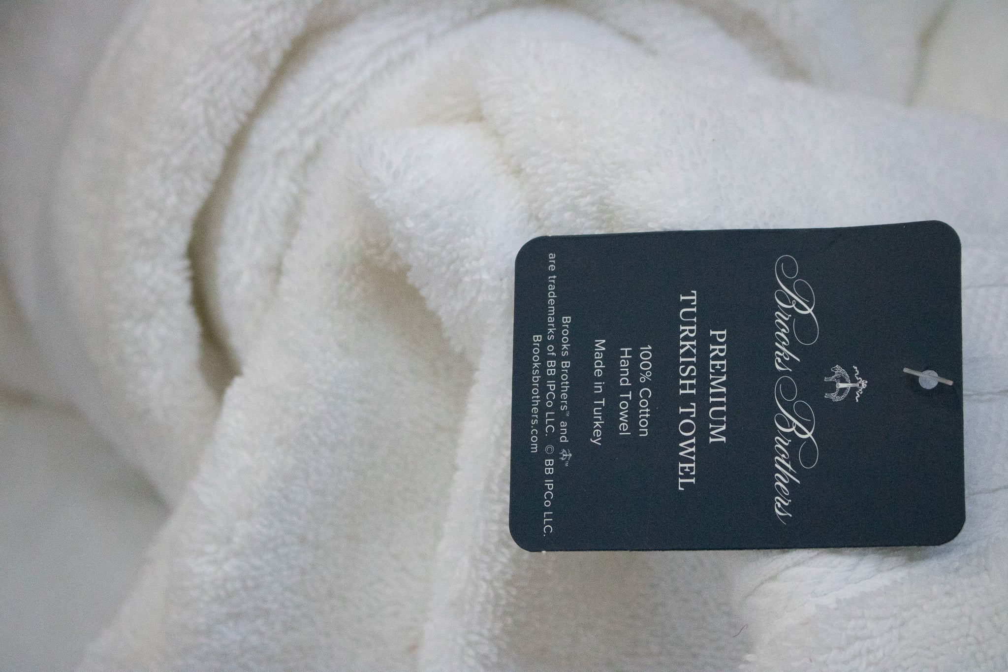Brooks Brothers 100% Cotton Hand Towel Exquisite Turkish Premium Washcloth
