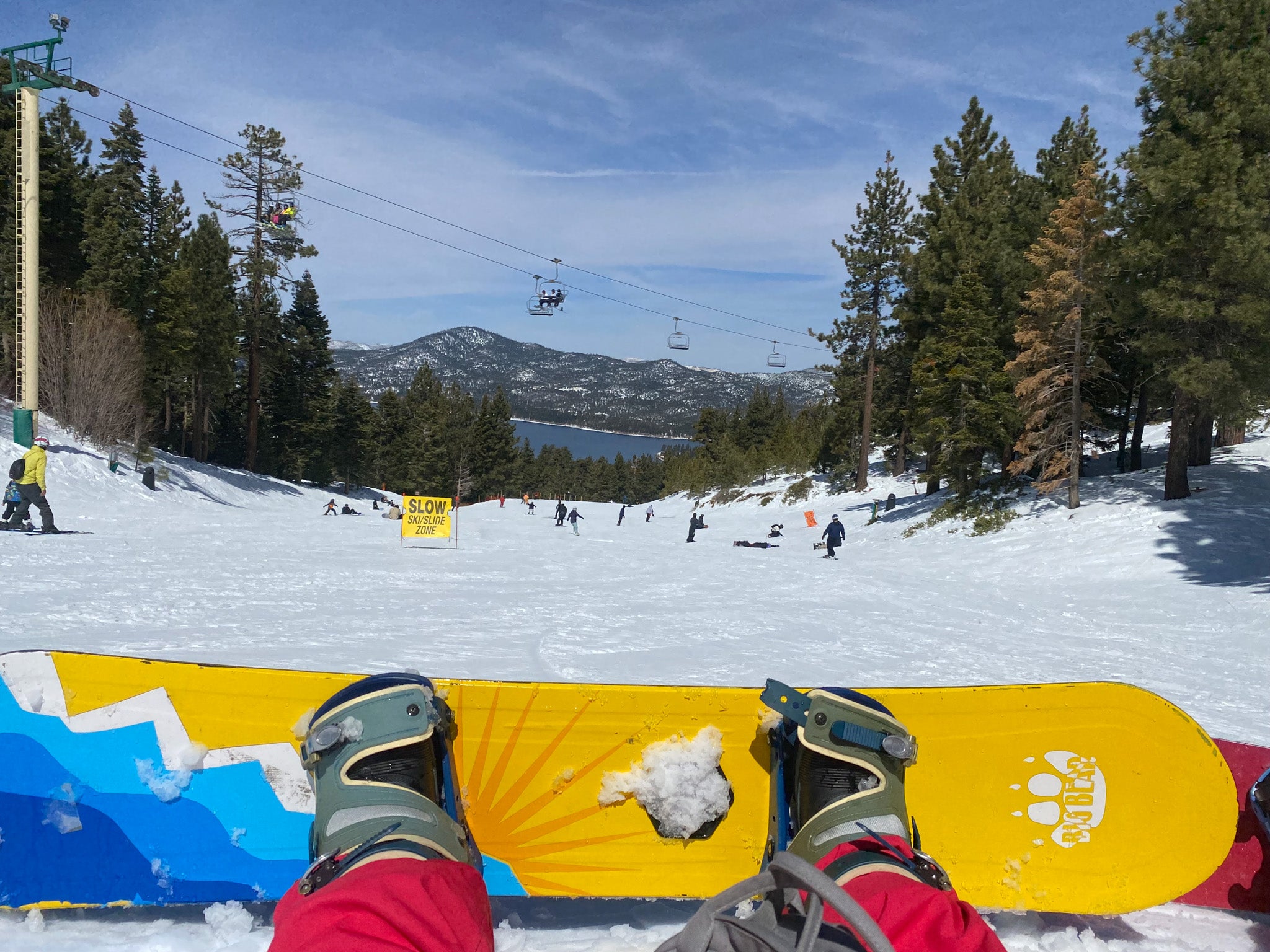 Lamar Yellow and Blue Snowboard