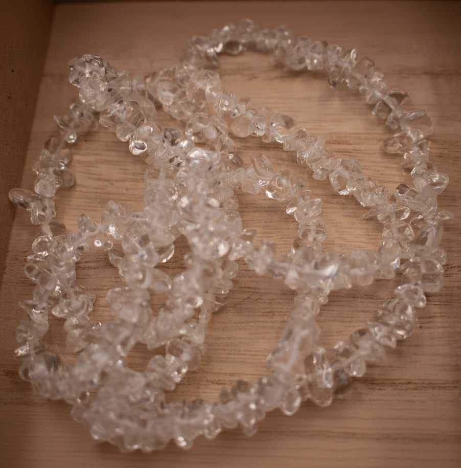 Clear Quartz Stone 17" Necklace