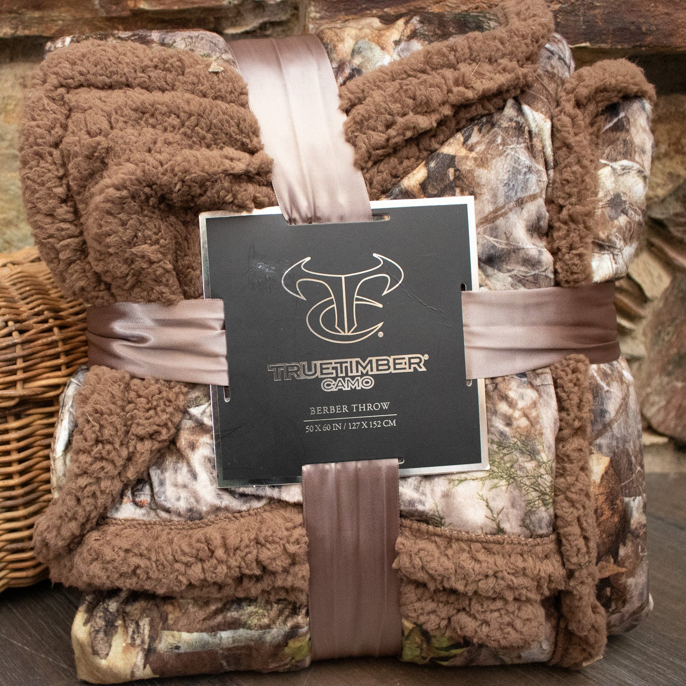 True Timber Camouflage Reversible Throw Blanket