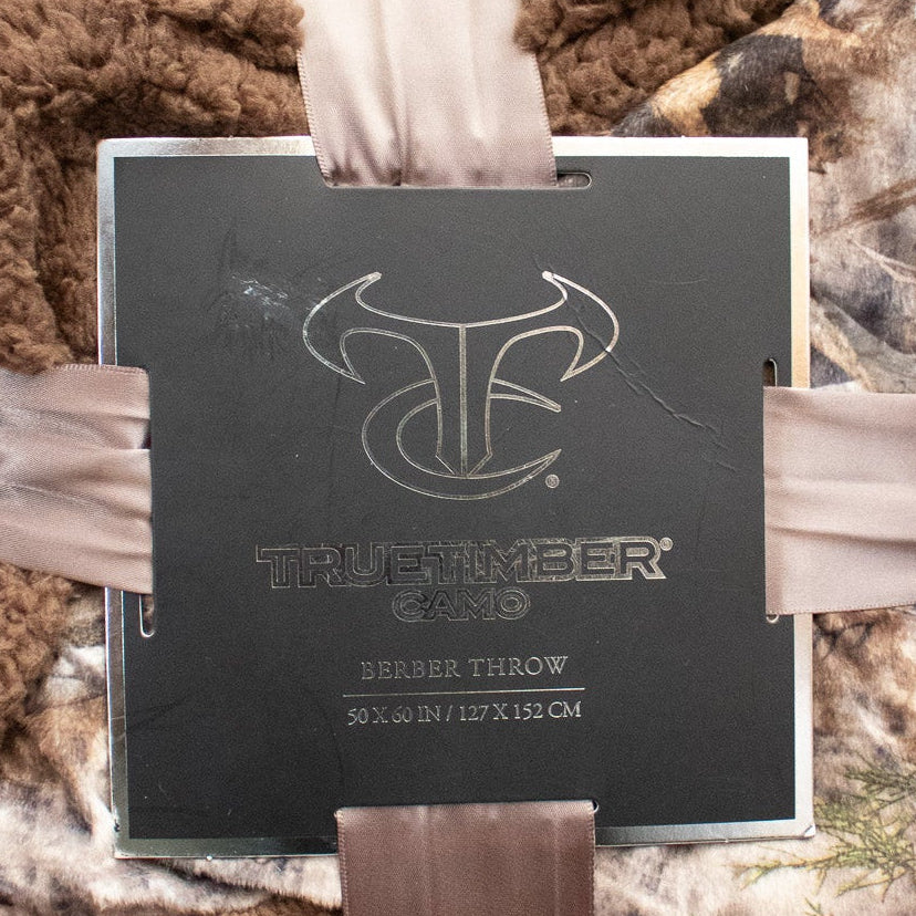 True Timber Camouflage Reversible Throw Blanket