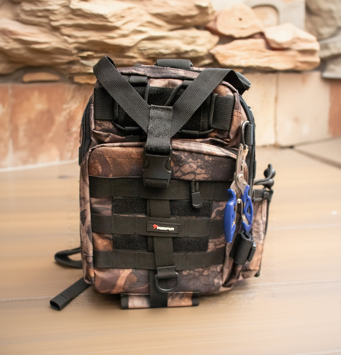 Fishing Tackle Camouflage Backpack